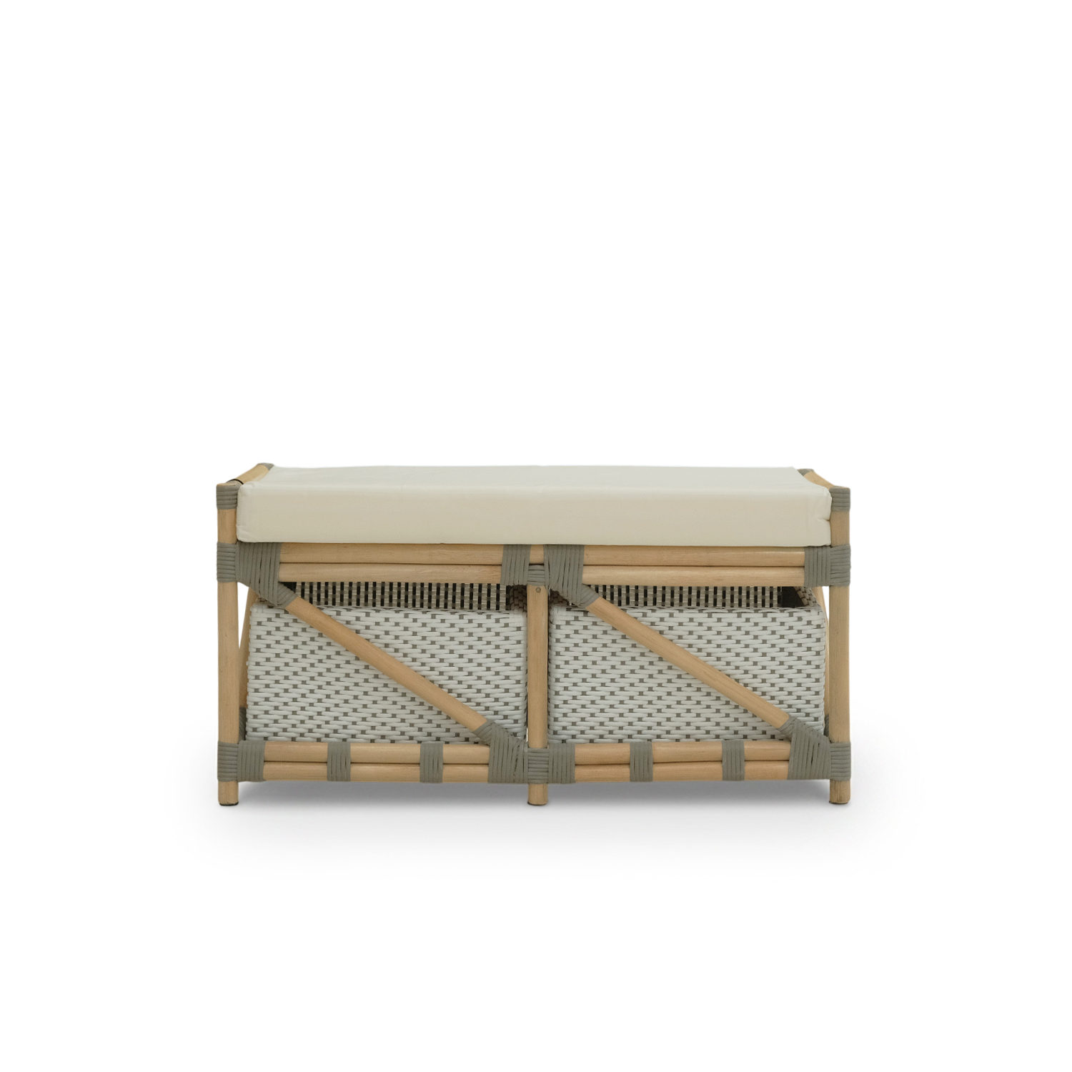 Timor Rattan Storage Bench