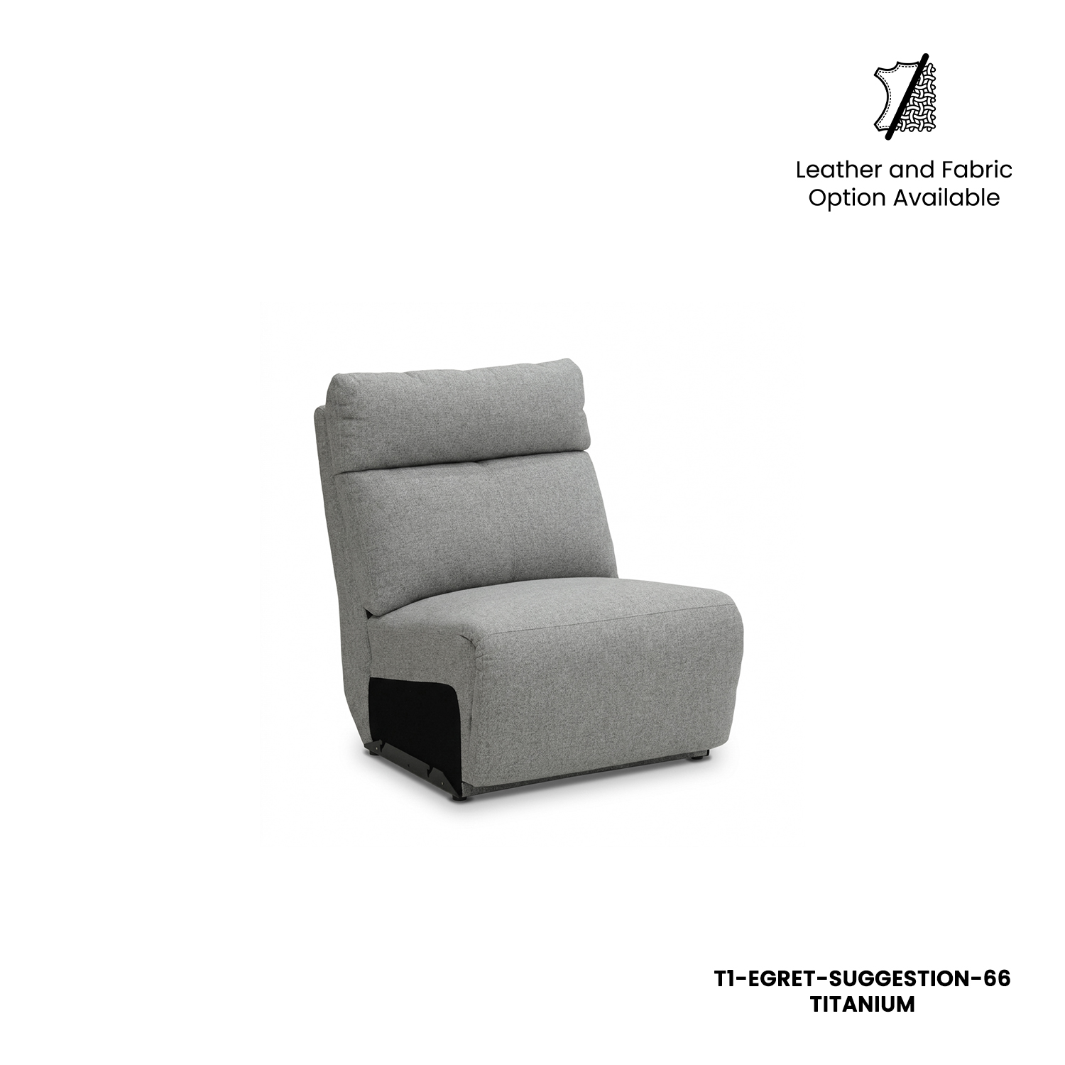 Camilla 1 Seater Armless Sofa