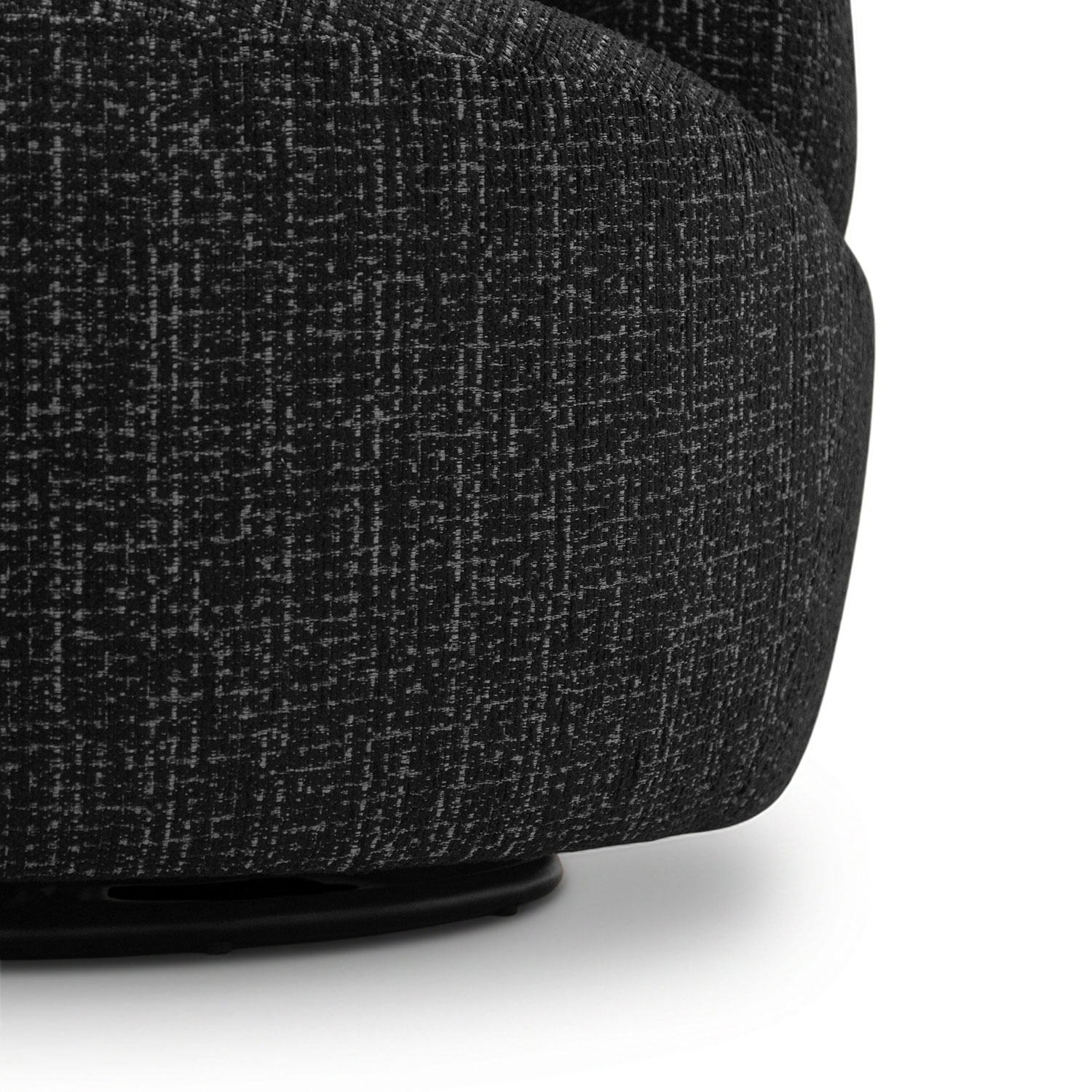 Jakob Ebony Swivel Lounge Chair