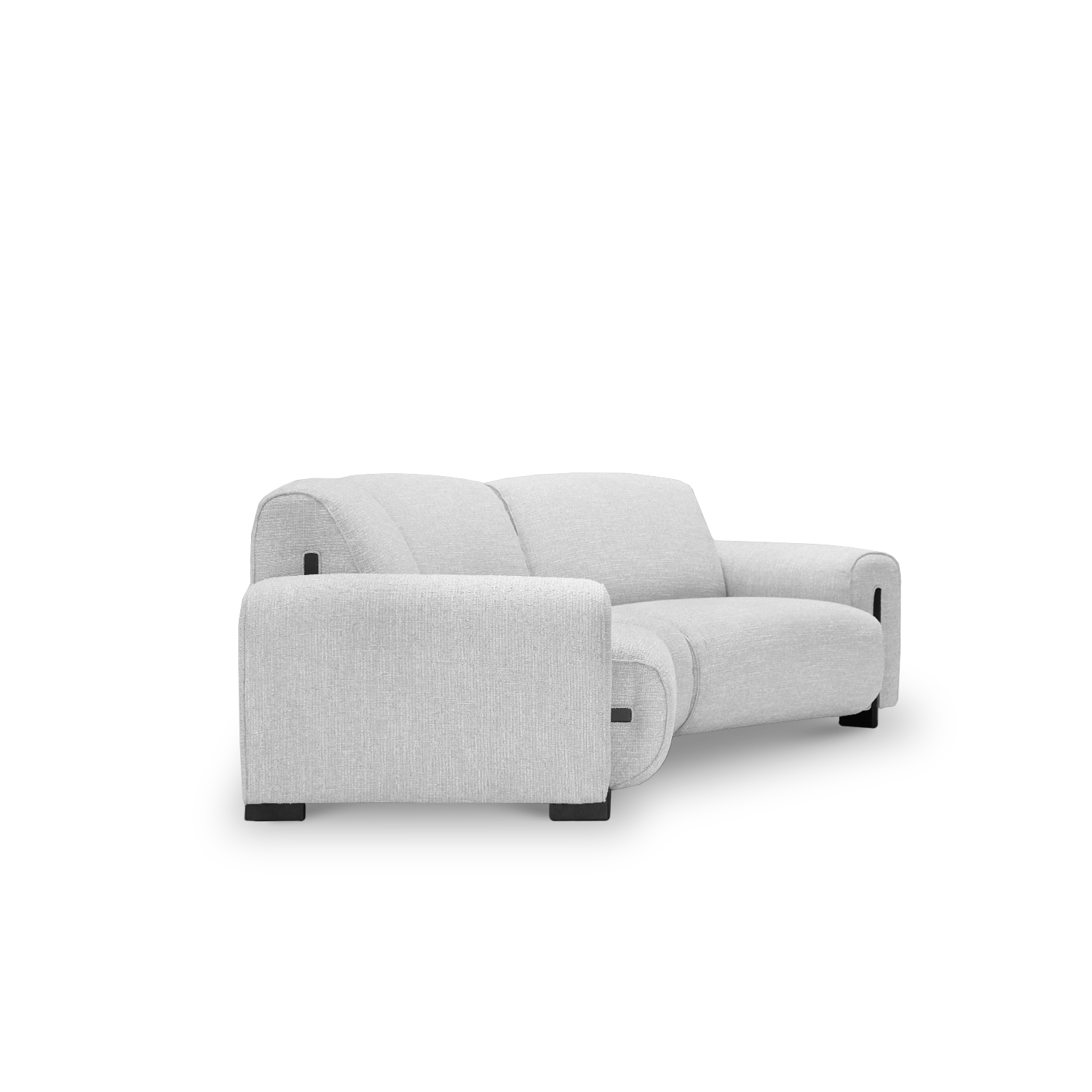 Clarice Cloud Grey Petite Curve Sofa