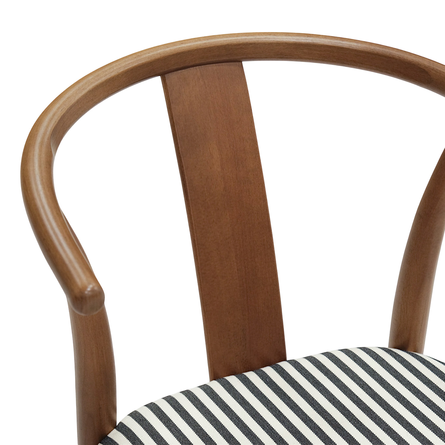 Ming Vintage Brown Chair Stripes