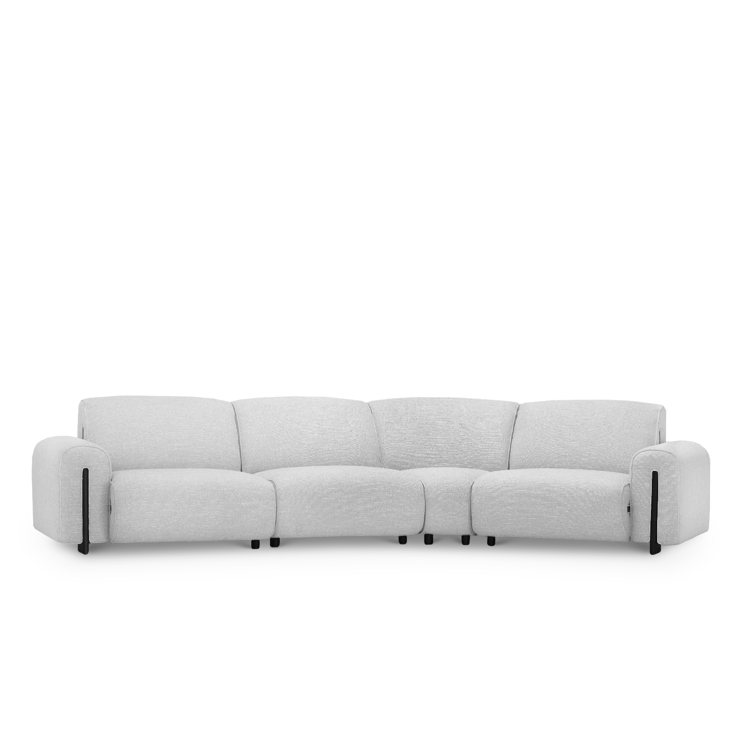 Clarice Cloud Grey Curve Sofa