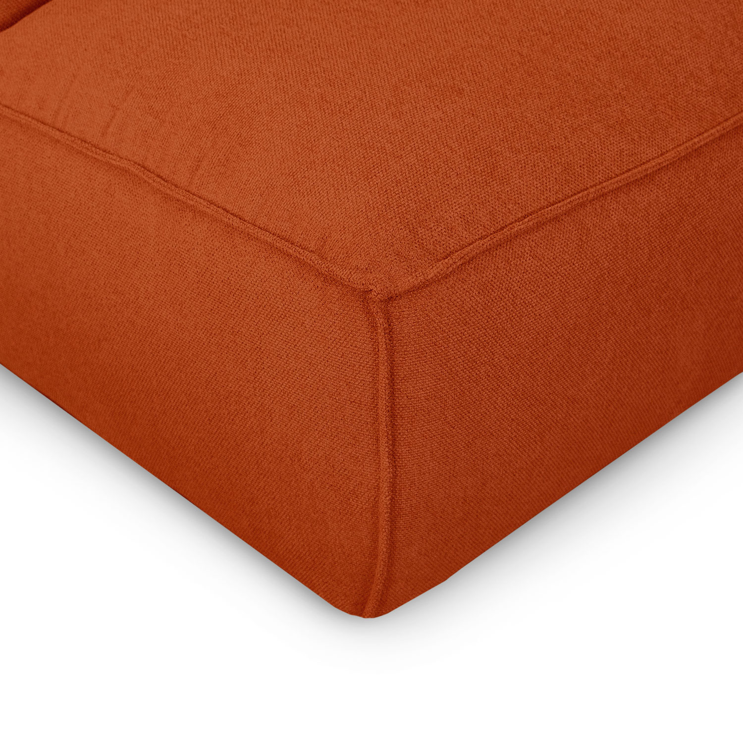 Daphne Umber Brown Modular Armless Sofa