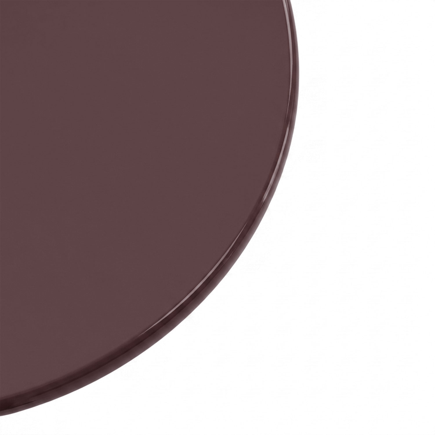 Olaria Maroon Round Side Table