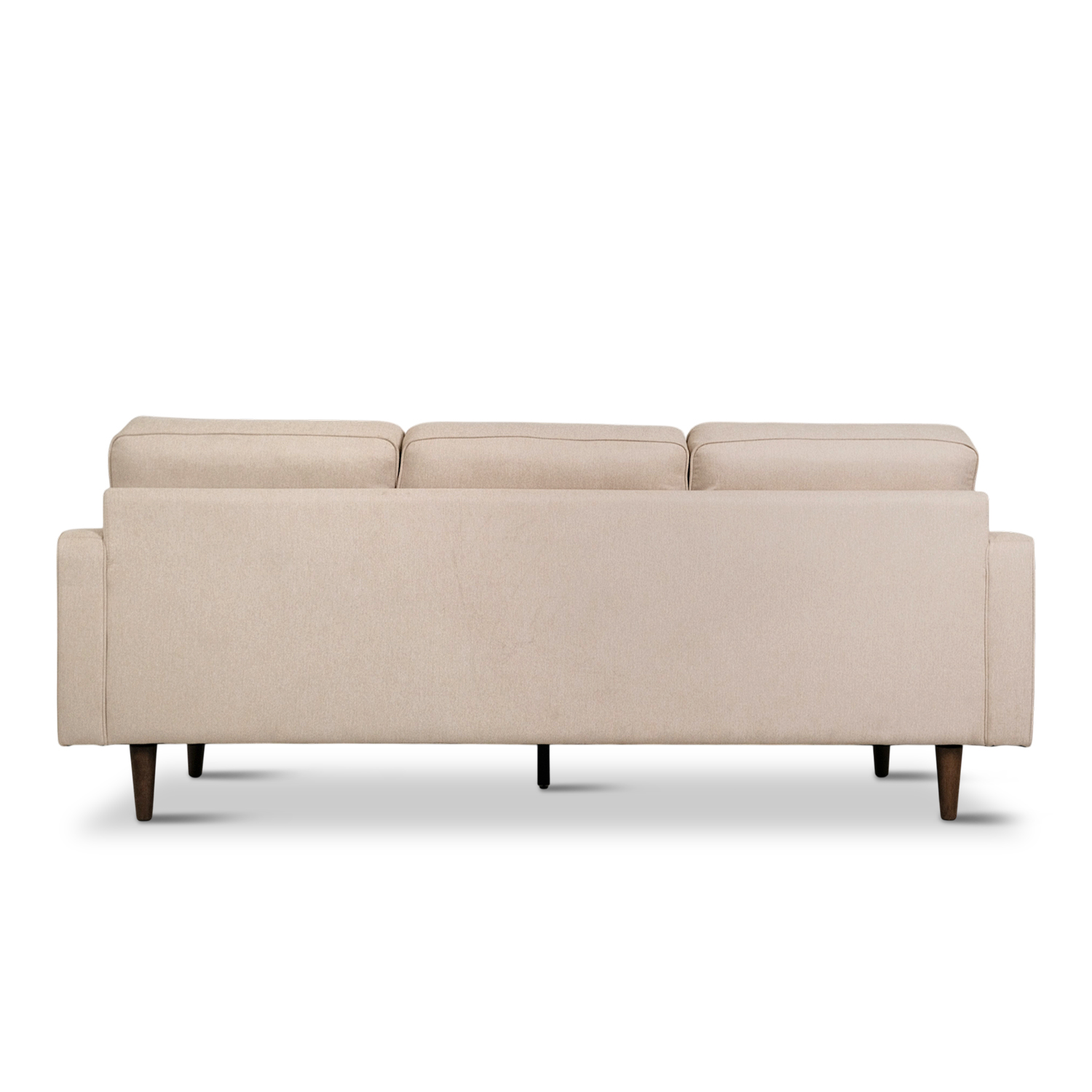 Jane Light Beige Mid-Century 3 Seater Sofa