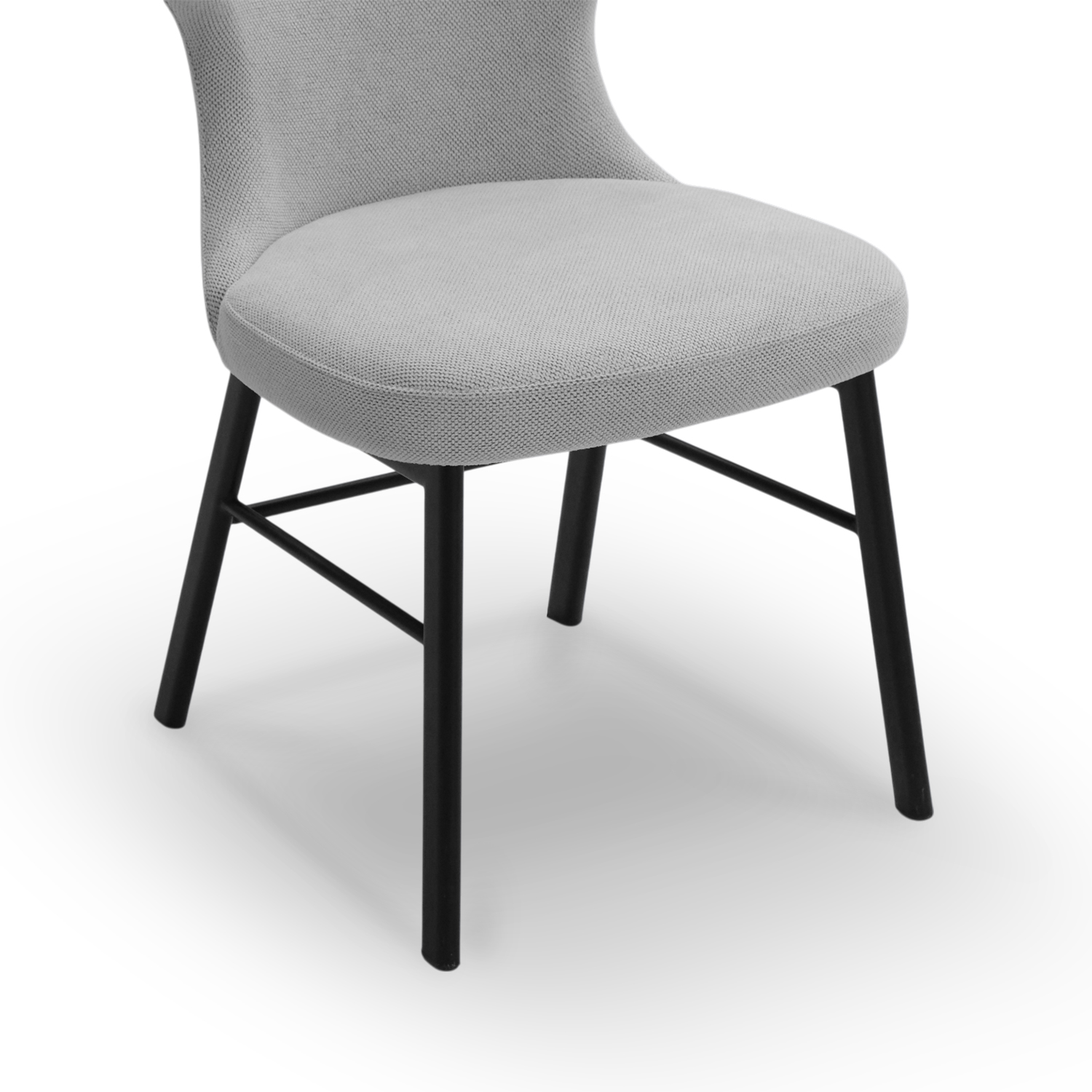 Stellar Ebony Dining Chair Silver Grey
