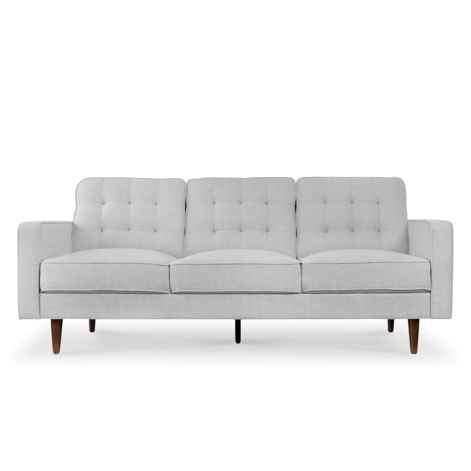 Jane Mist Grey Mid-Century 3 Seater Sofa