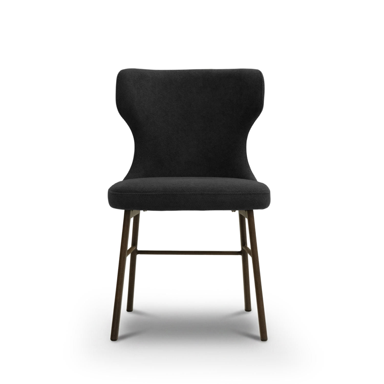 Stellar Walnut Dining Chair Coal Grey