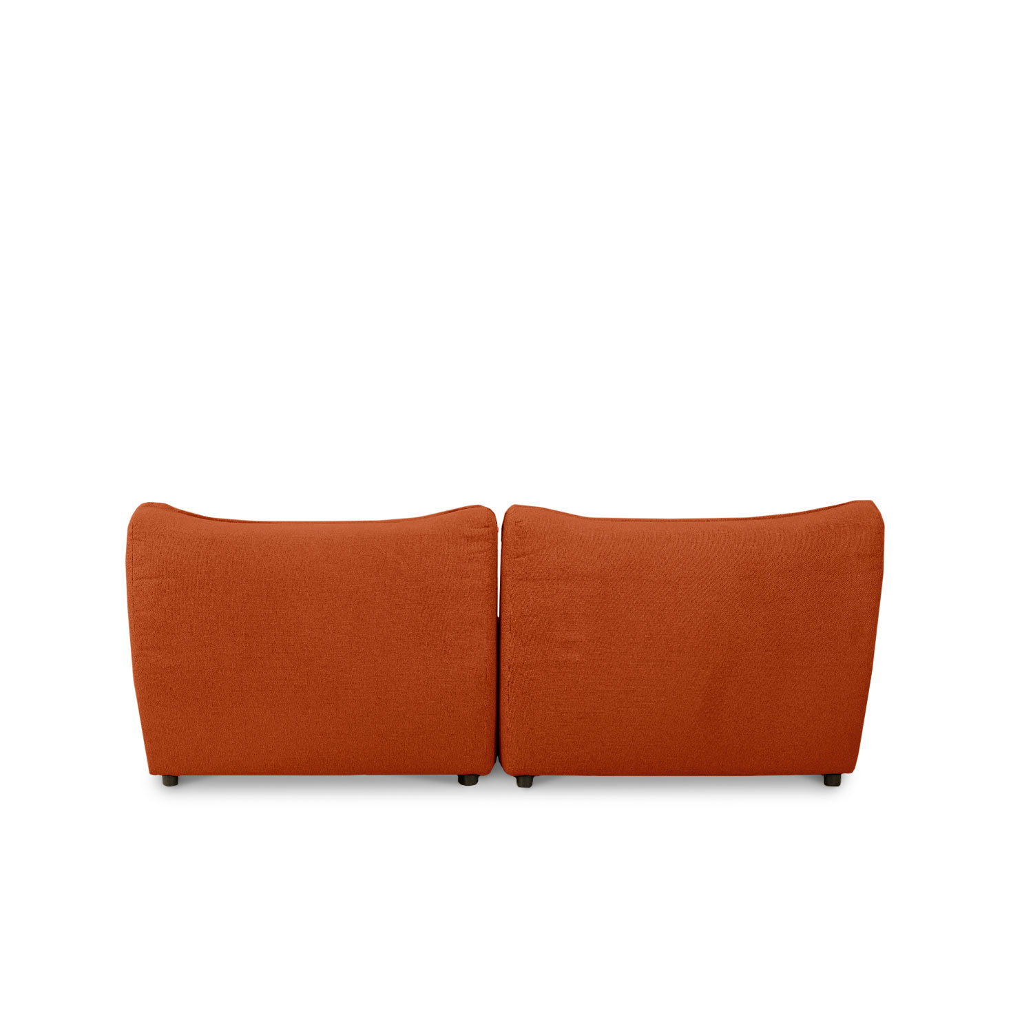 Daphne Umber Brown Double Armless Chaise Sofa