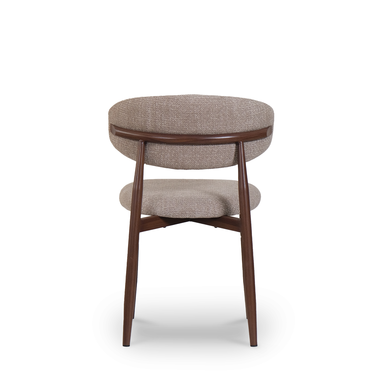 Bliss Walnut Dining Chair Sand Beige
