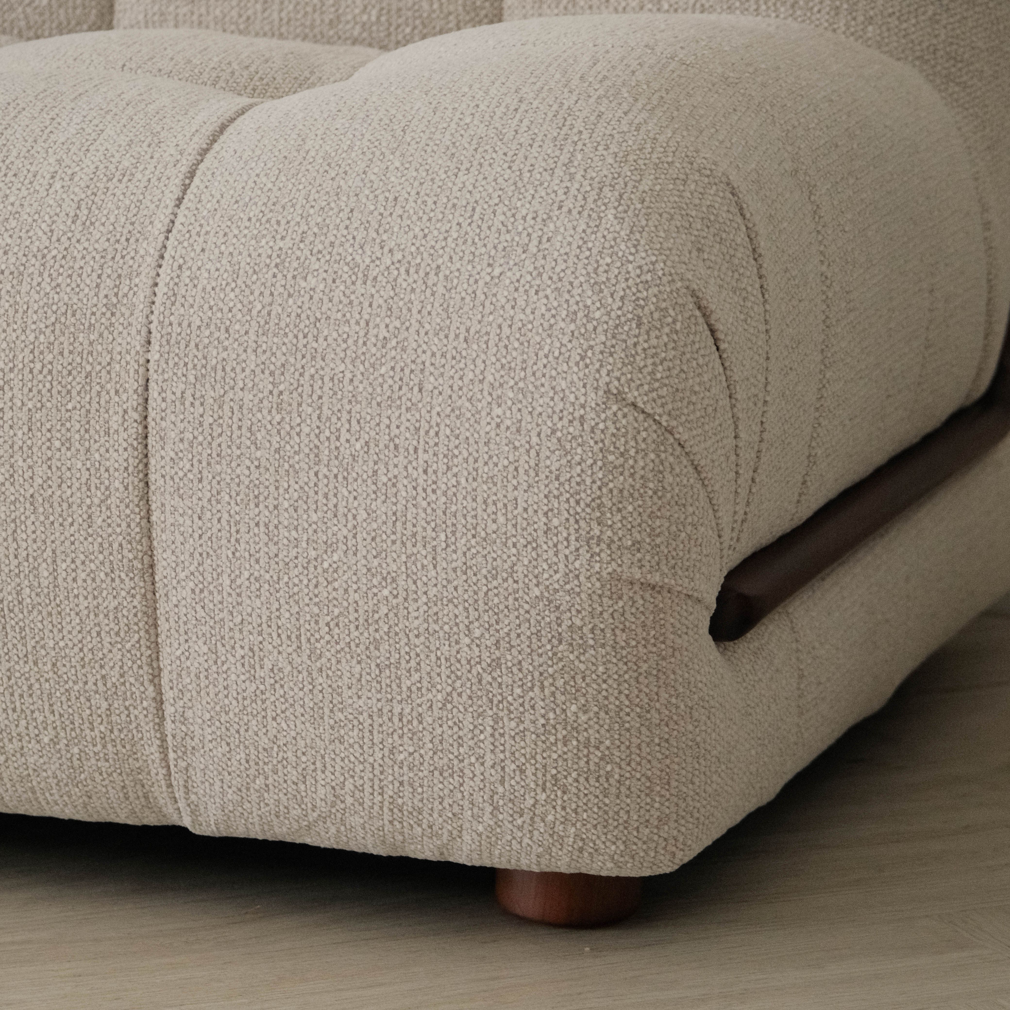 Sylvia Light Grey 3 Seater Sofa