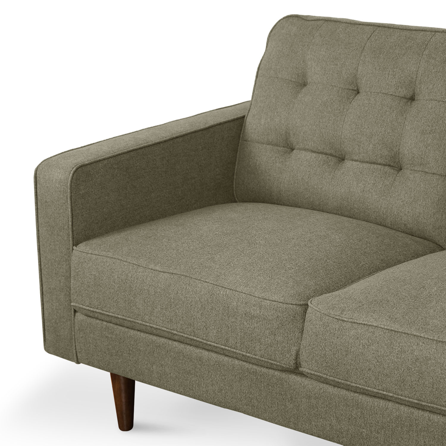 Jane Retro Green Mid-Century 2 Seater Sofa
