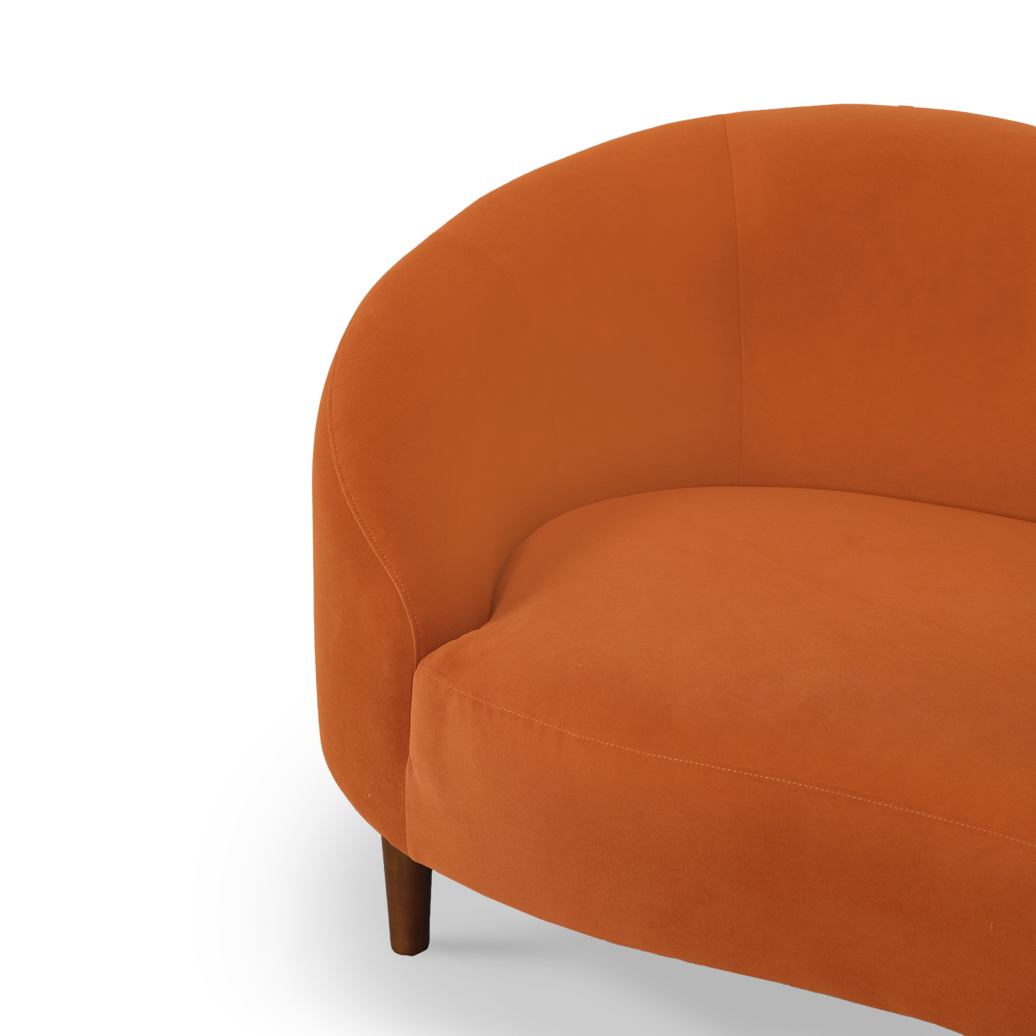 Desirée Umber Brown 3 Seater Sofa