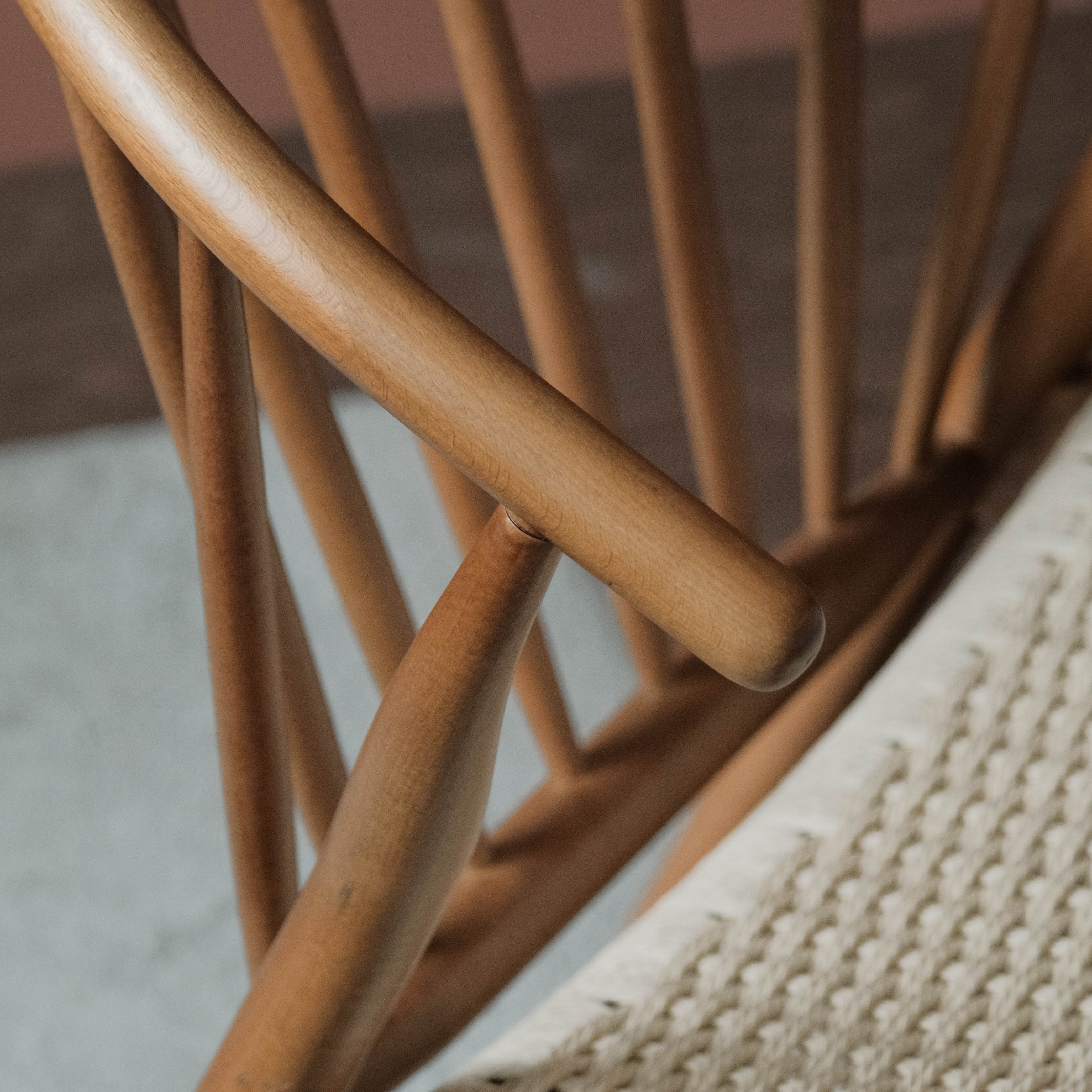 Quinn Brown Lounge Chair Natural Weave