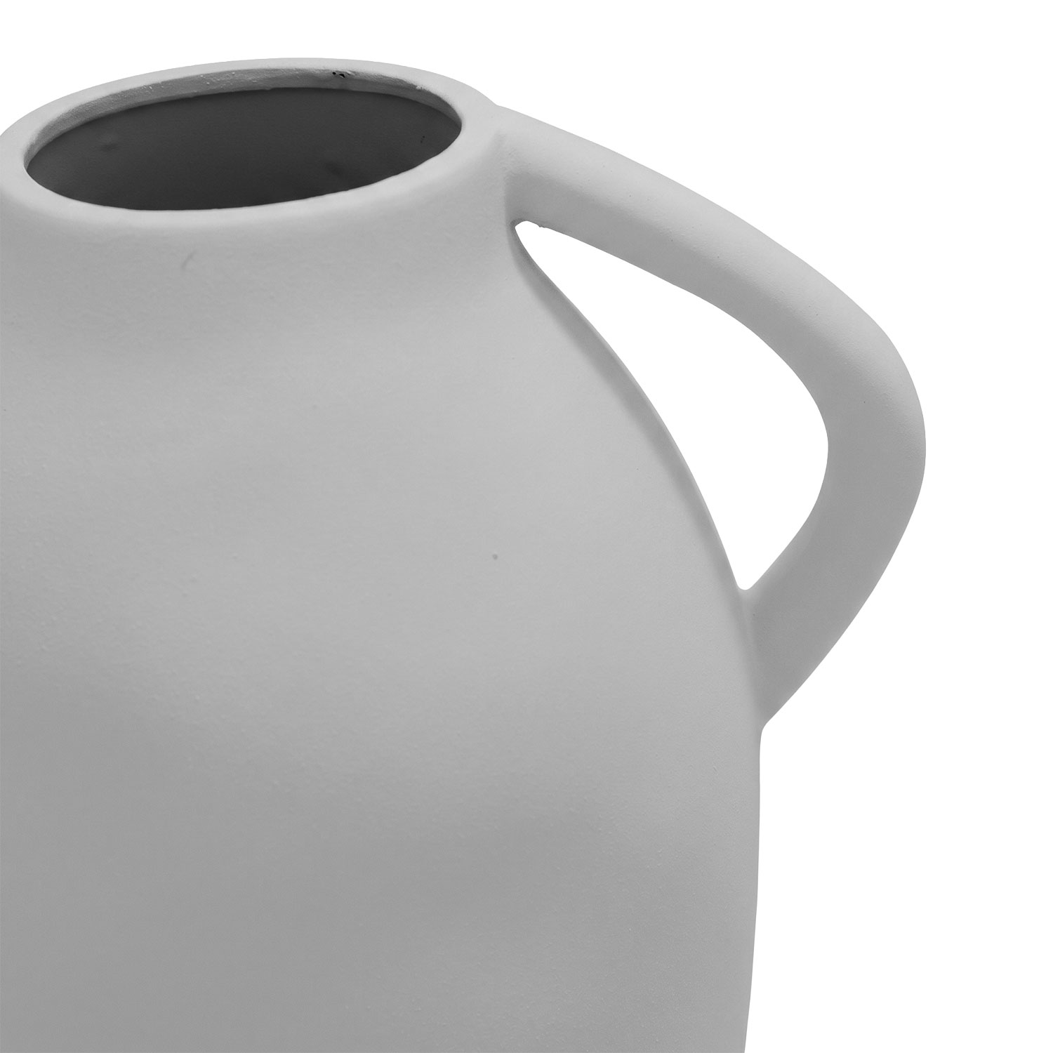 Dune Textured White Tall Terracotta Vase