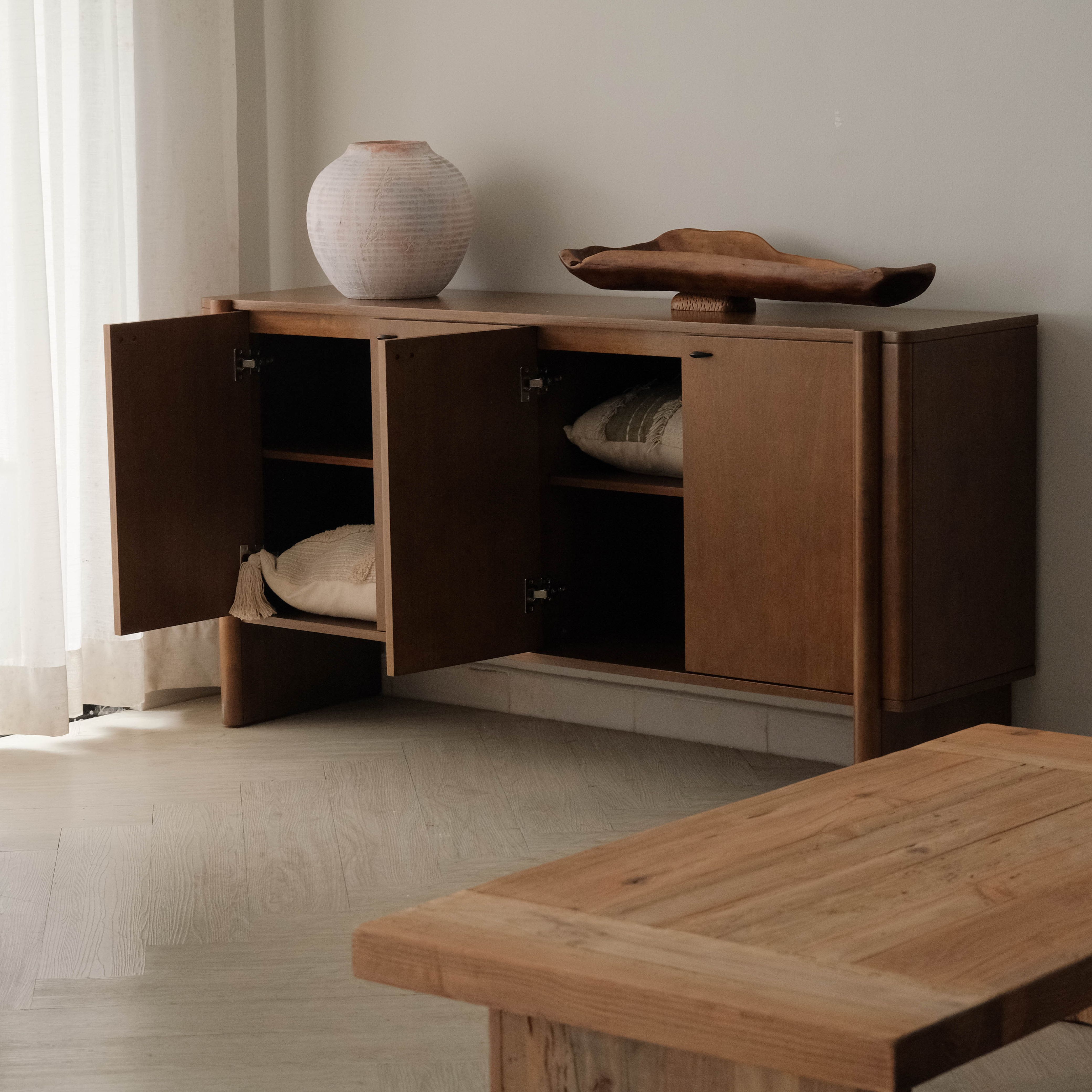 Oliver Honey Oak Sideboard