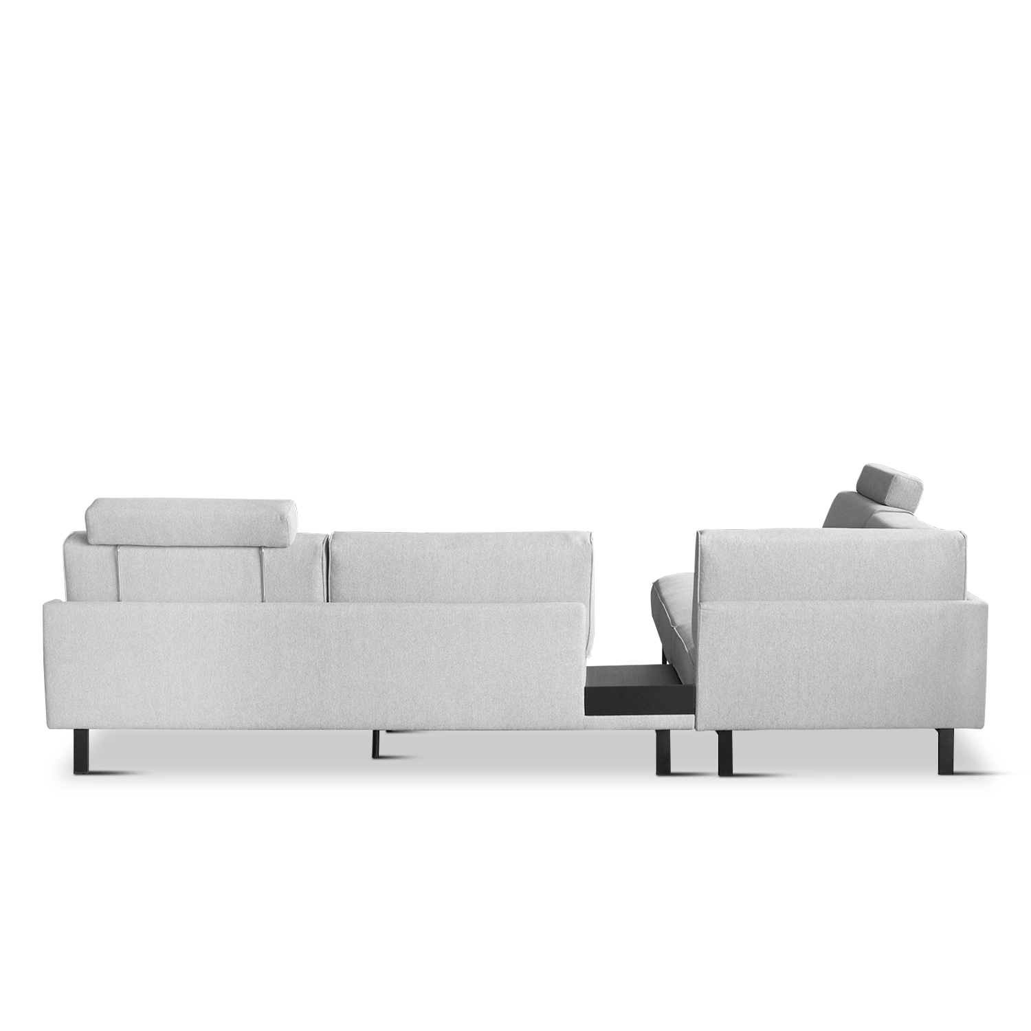 Elliott Flint Grey Right Corner Sofa