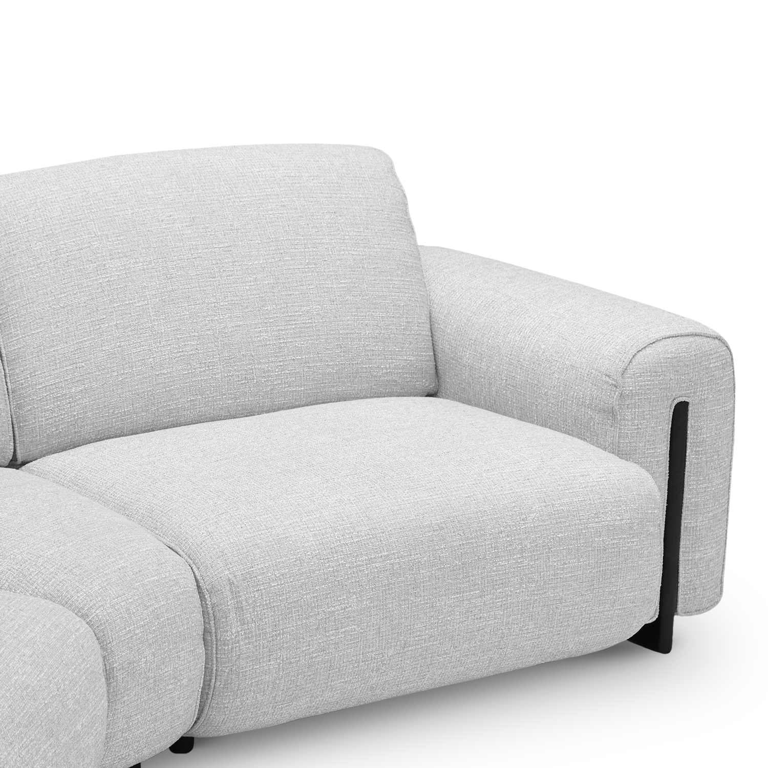 Clarice Cloud Grey Petite Curve Sofa