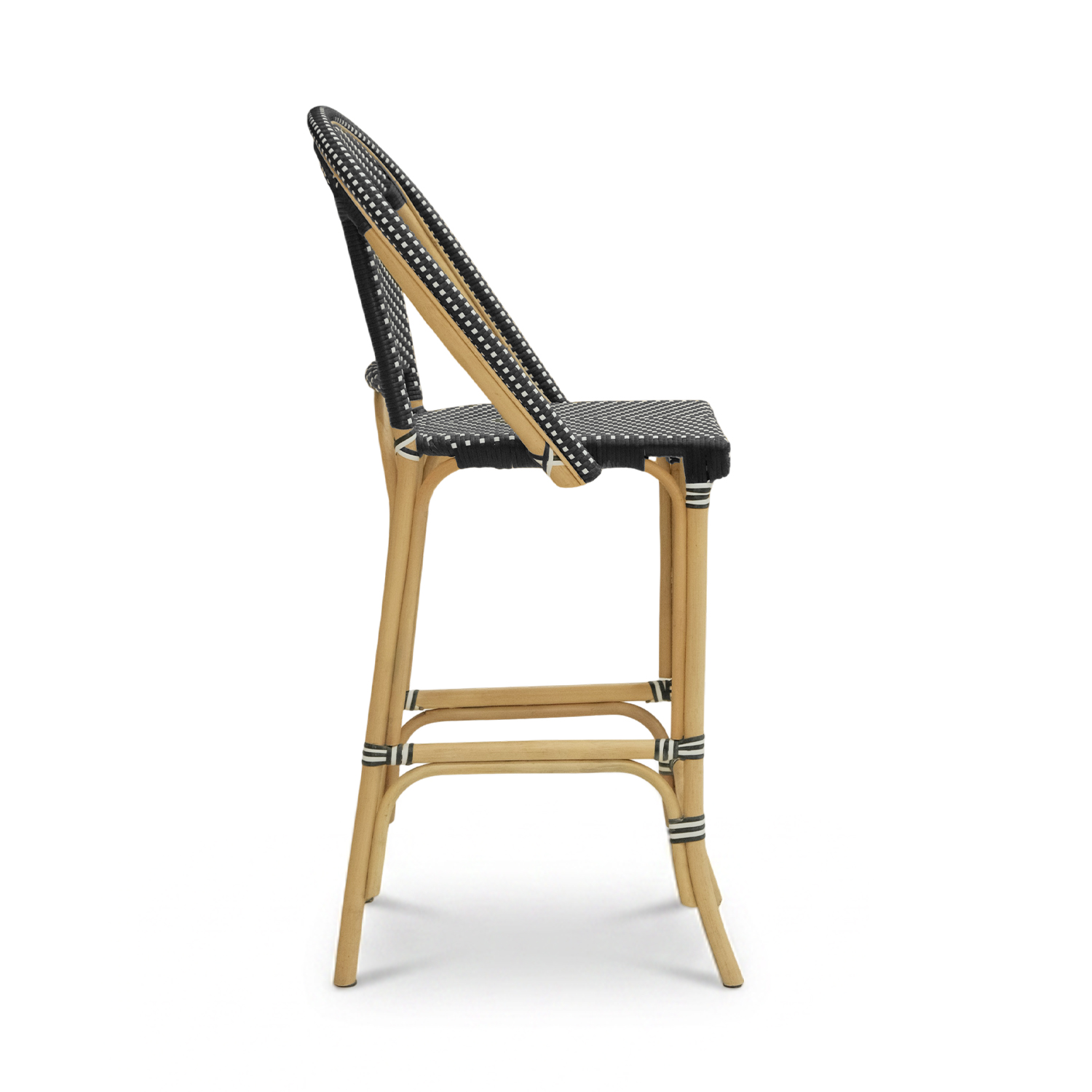 Timor Rattan Bar Stool Ebony