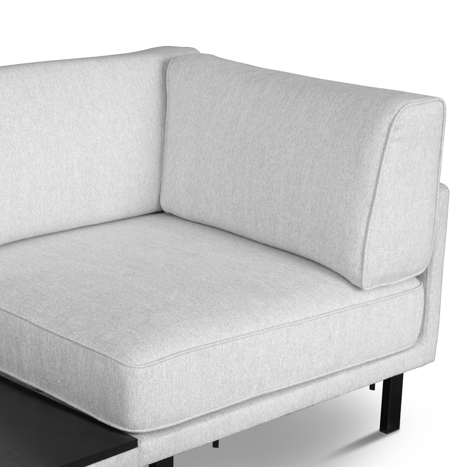 Elliott Flint Grey Right Arm 4 Seater Sofa