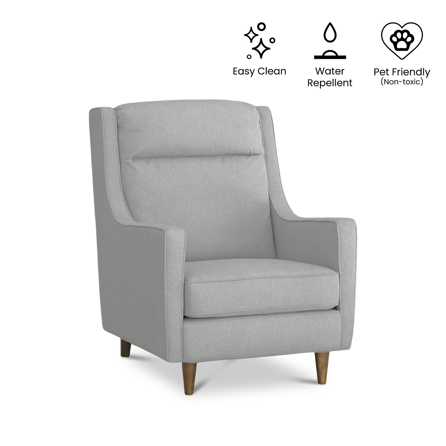 Flynn Mink Grey Lounge Chair