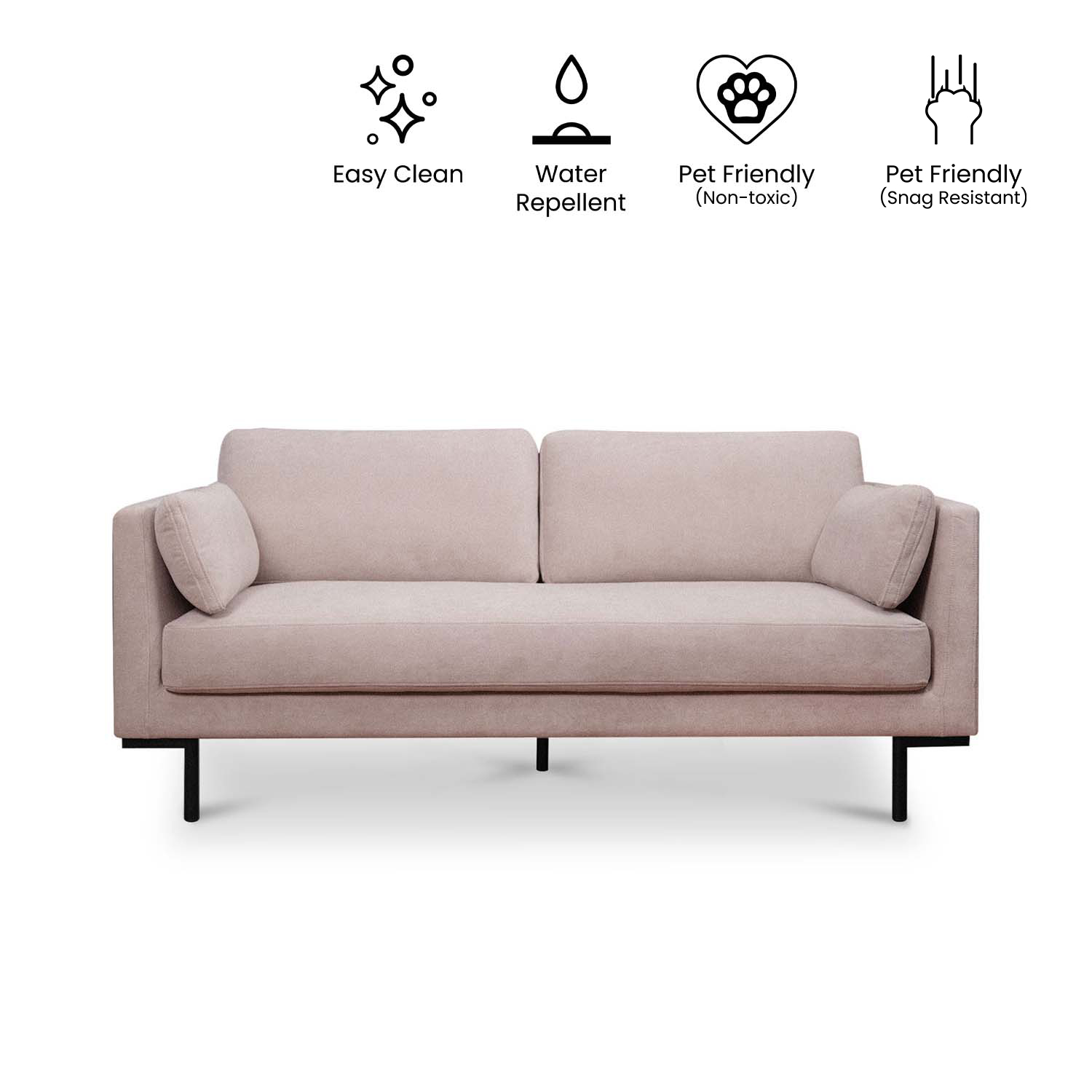 Loft Sand Beige 3 Seater Sofa