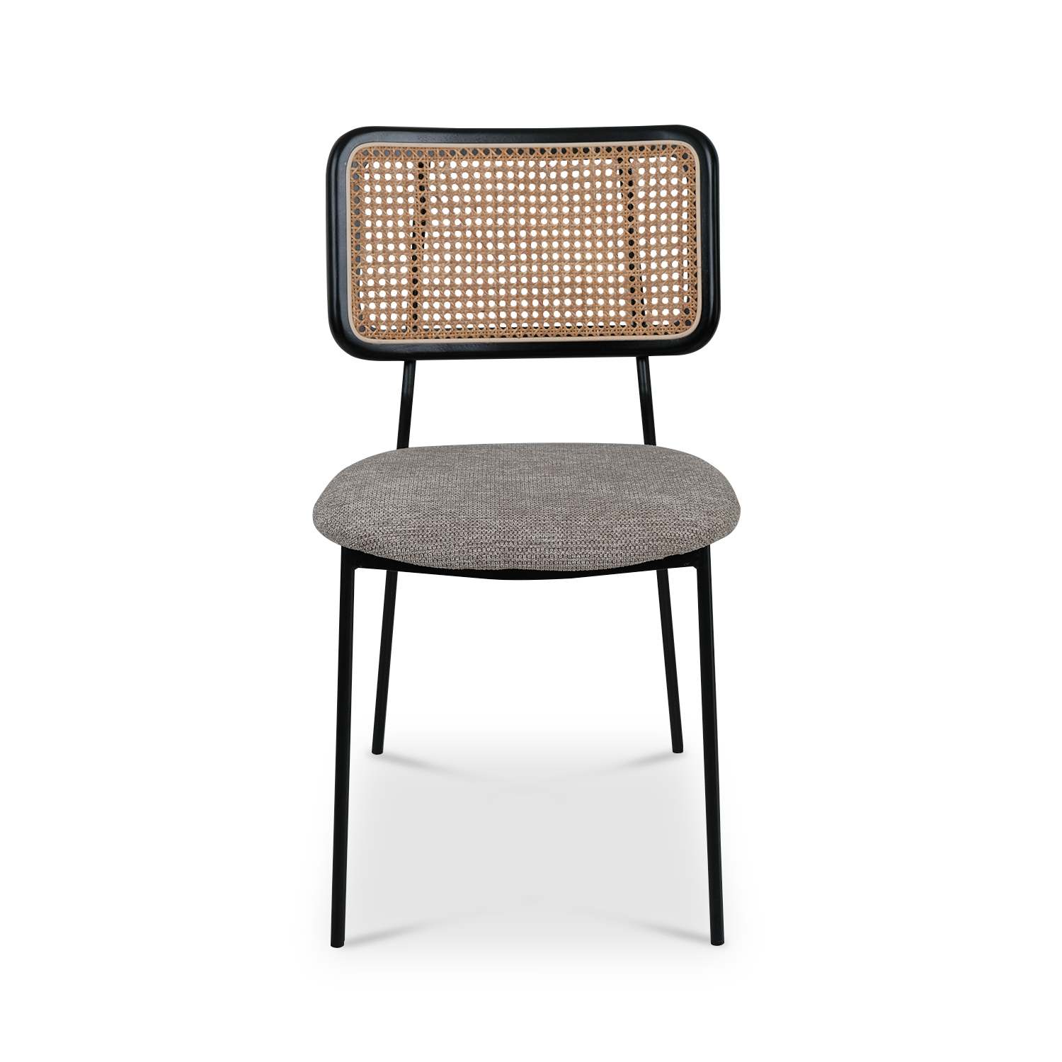 Gaia Ebony Dining Chair Stone Beige