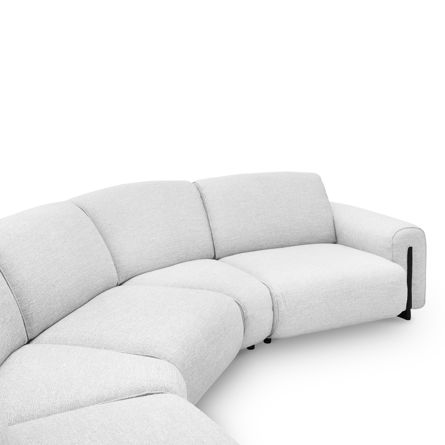 Clarice Cloud Grey Wide Curve Corner Sofa