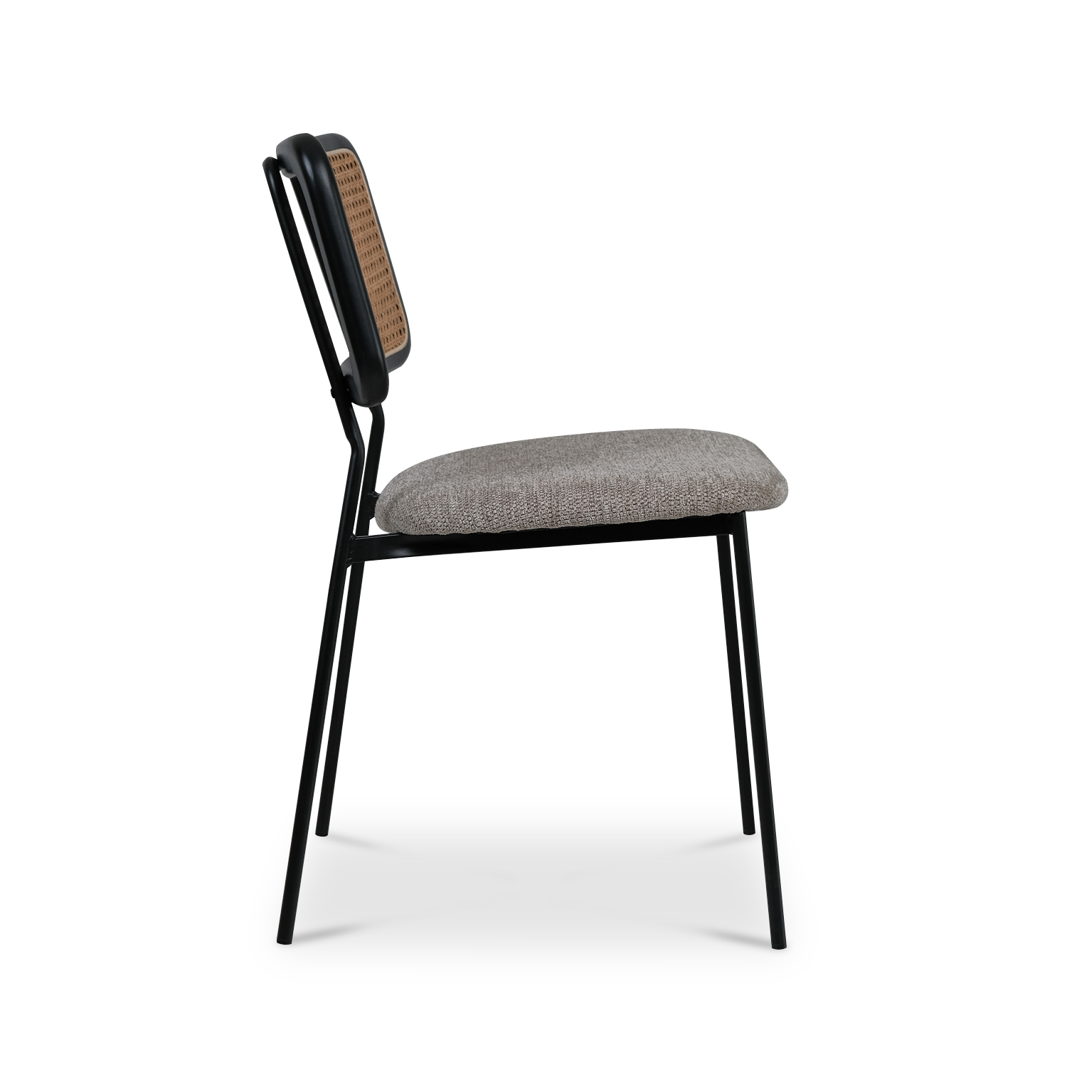 Gaia Ebony Dining Chair Stone Beige