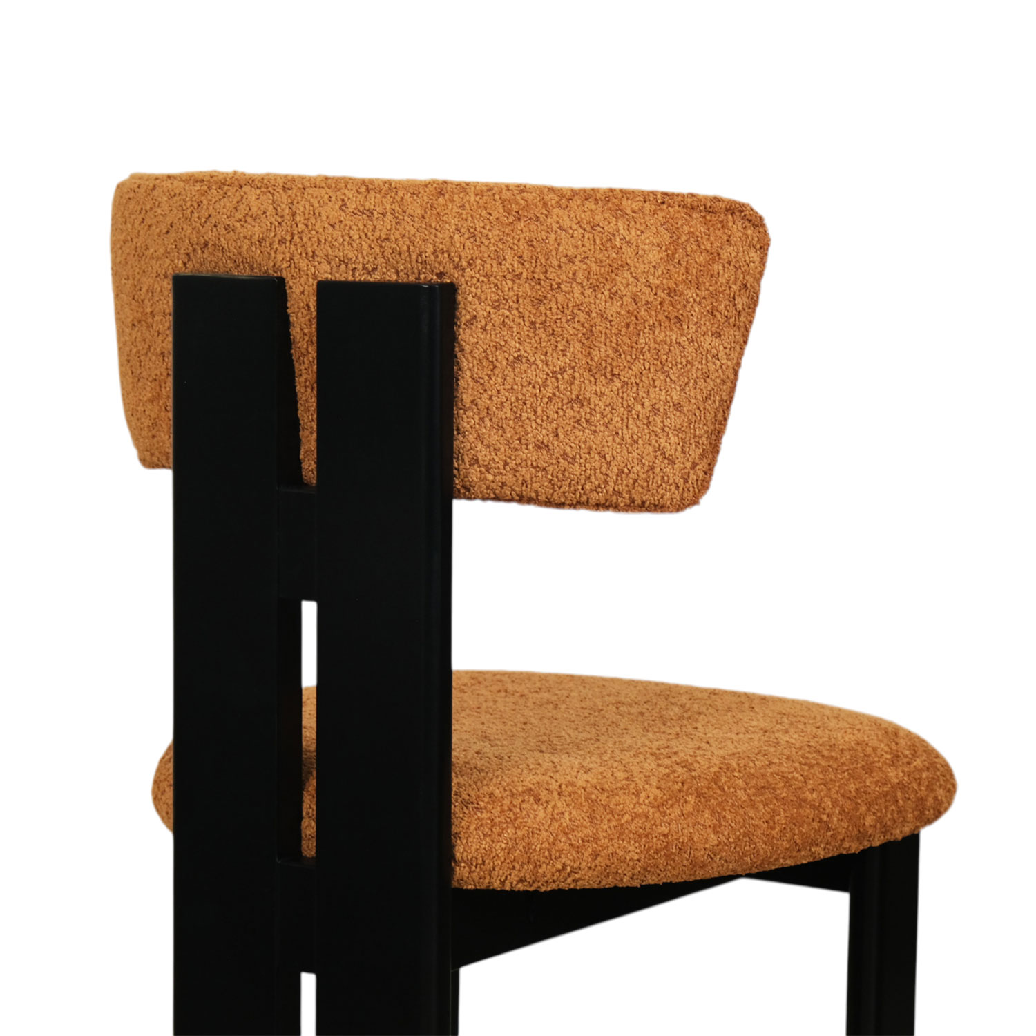 Monte Ebony Dining Chair - Caramel