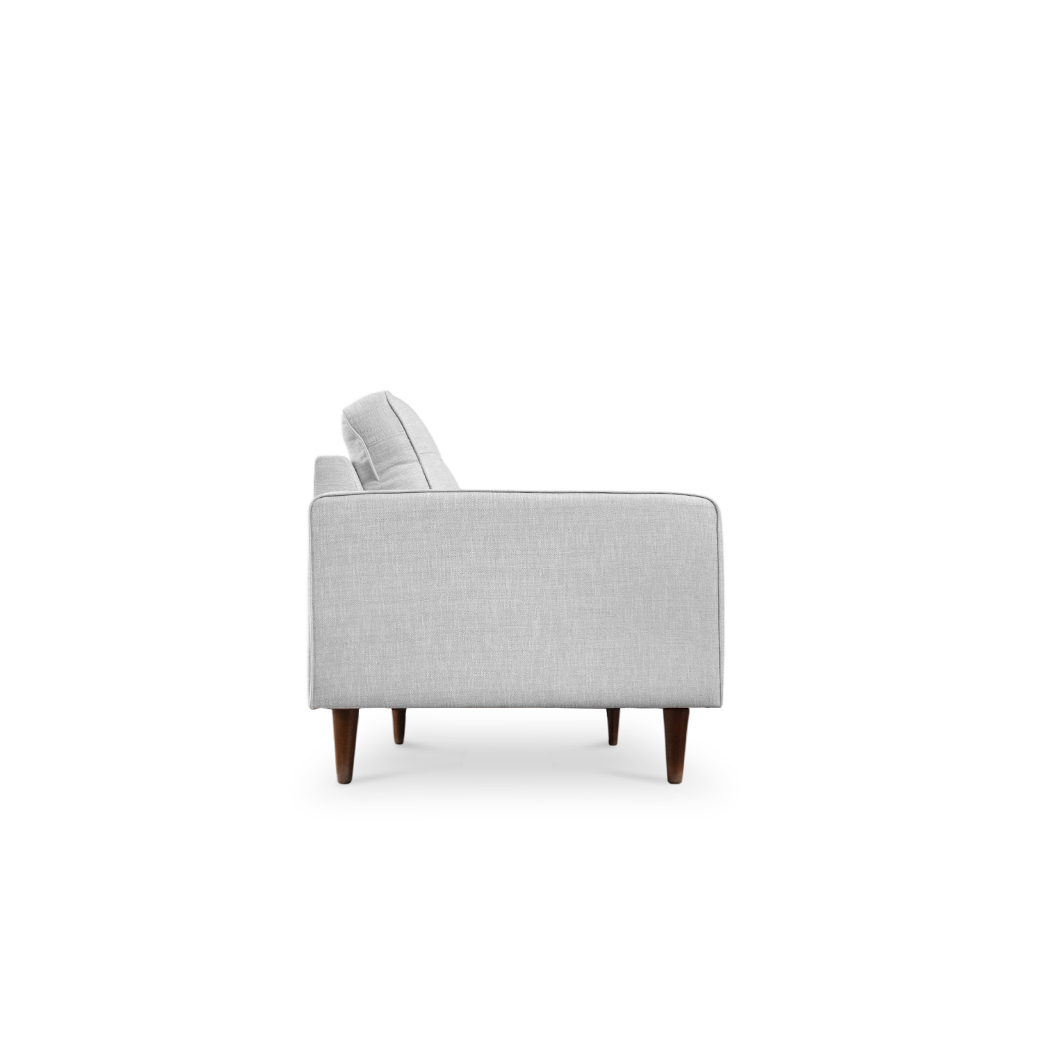 Jane Mist Grey Mid-Century 2 Seater Sofa