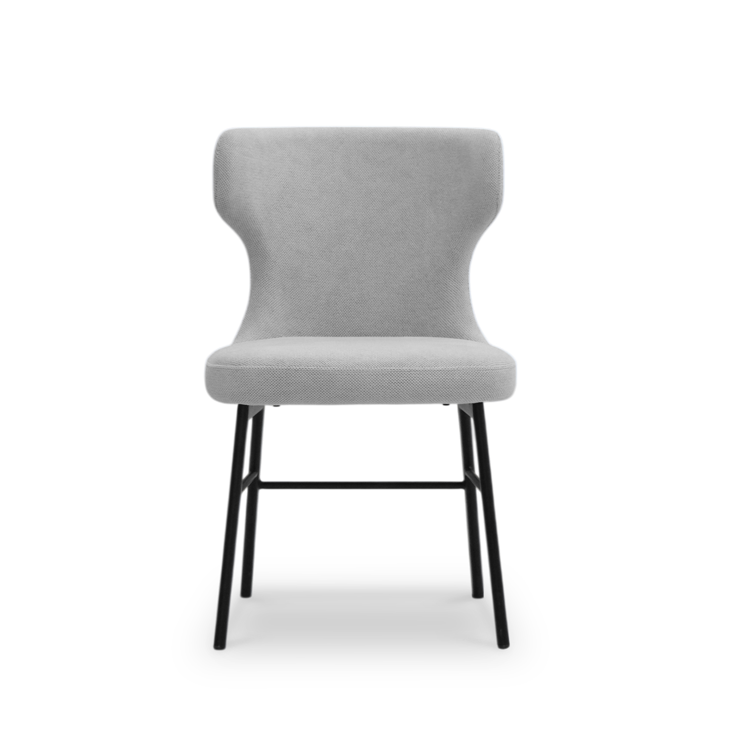 Stellar Ebony Dining Chair Silver Grey