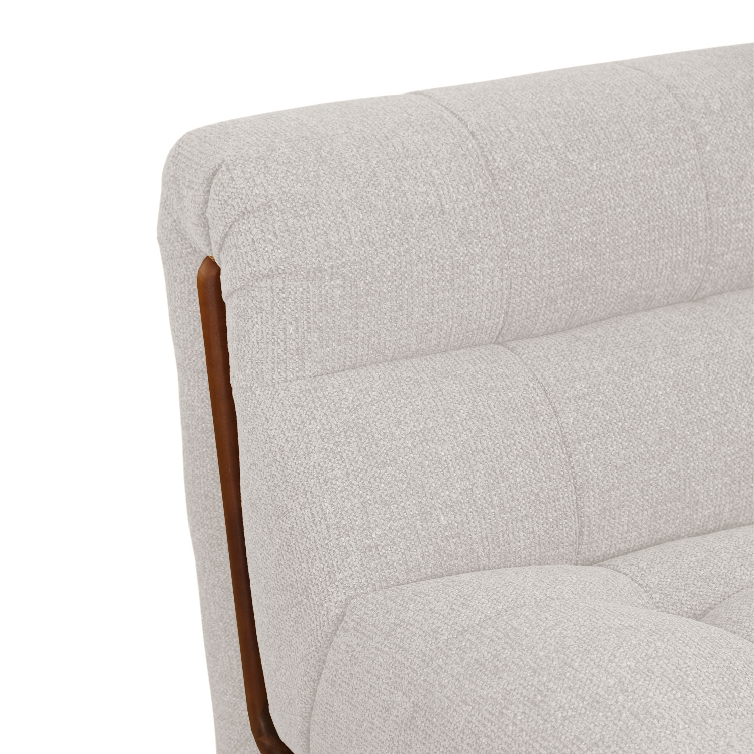 Sylvia Light Grey 1 Seater Sofa