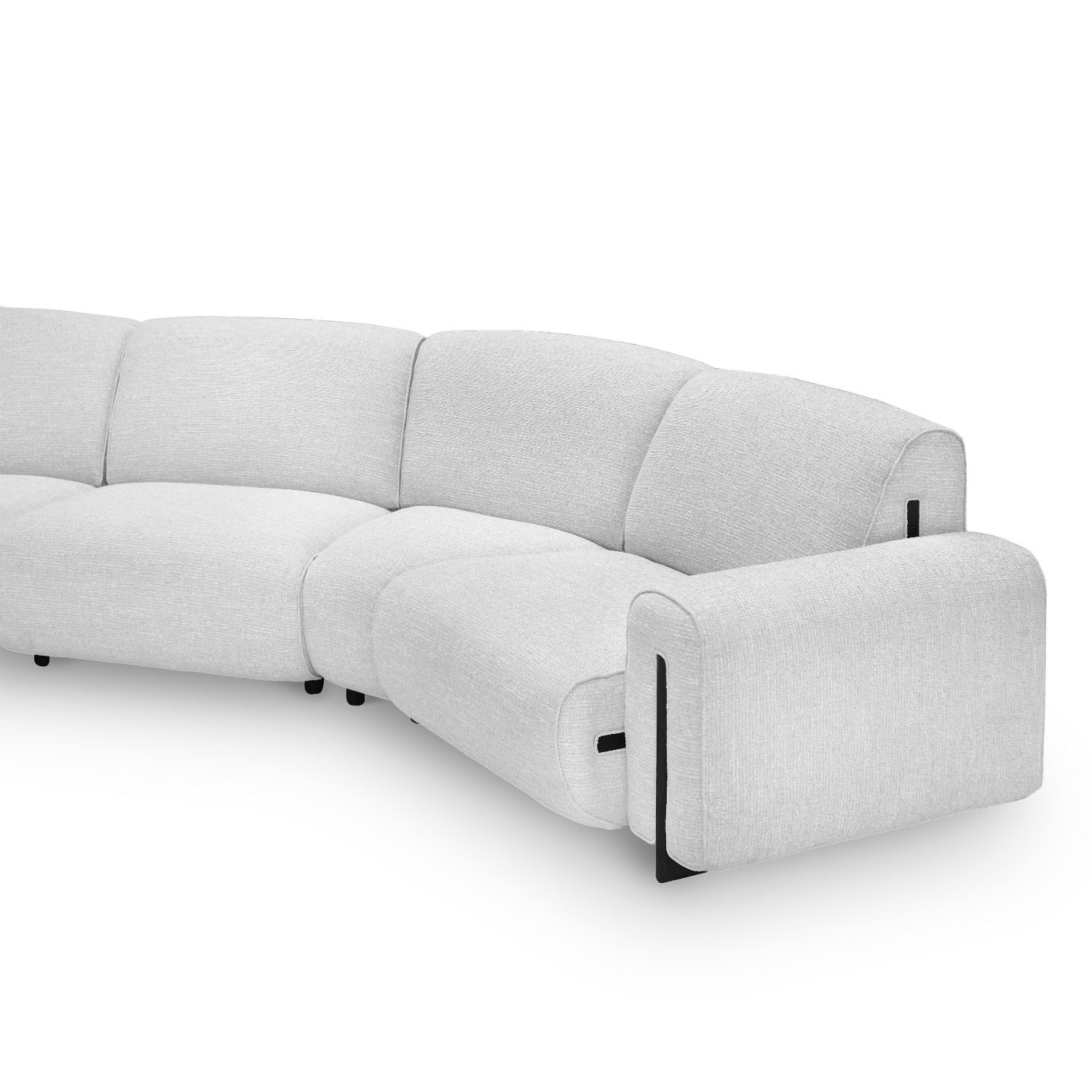 Clarice Cloud Grey Wide Curve Corner Sofa