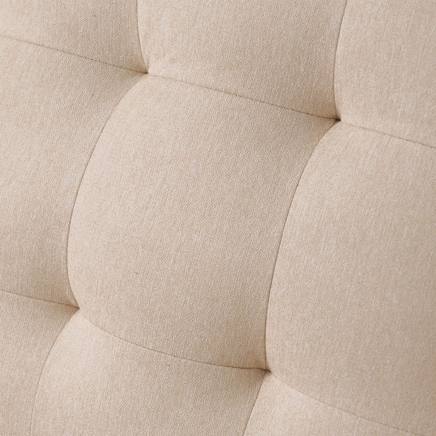 Jane Light Beige Mid-Century 3 Seater Sofa