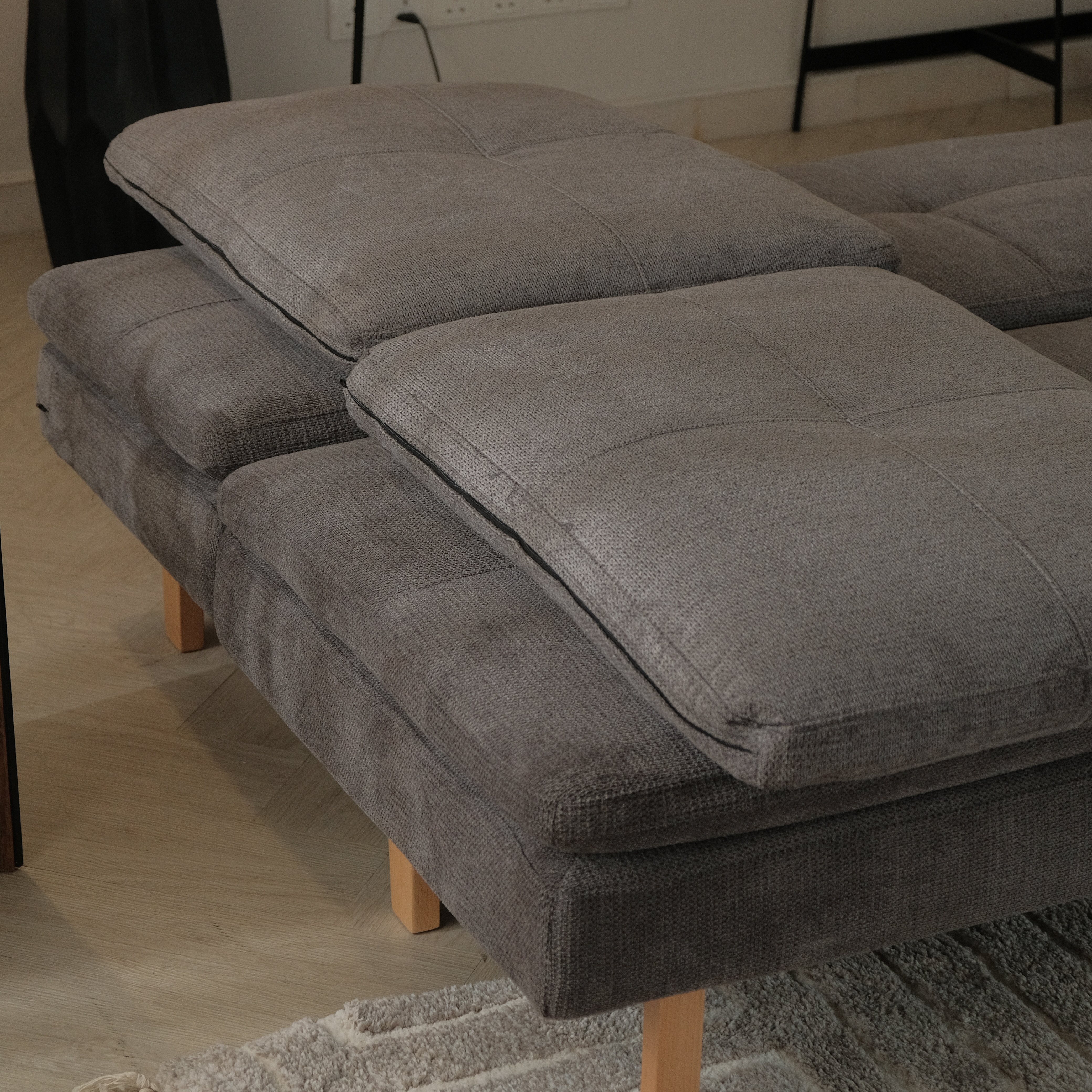 Fio Pebble Grey Sofa Bed