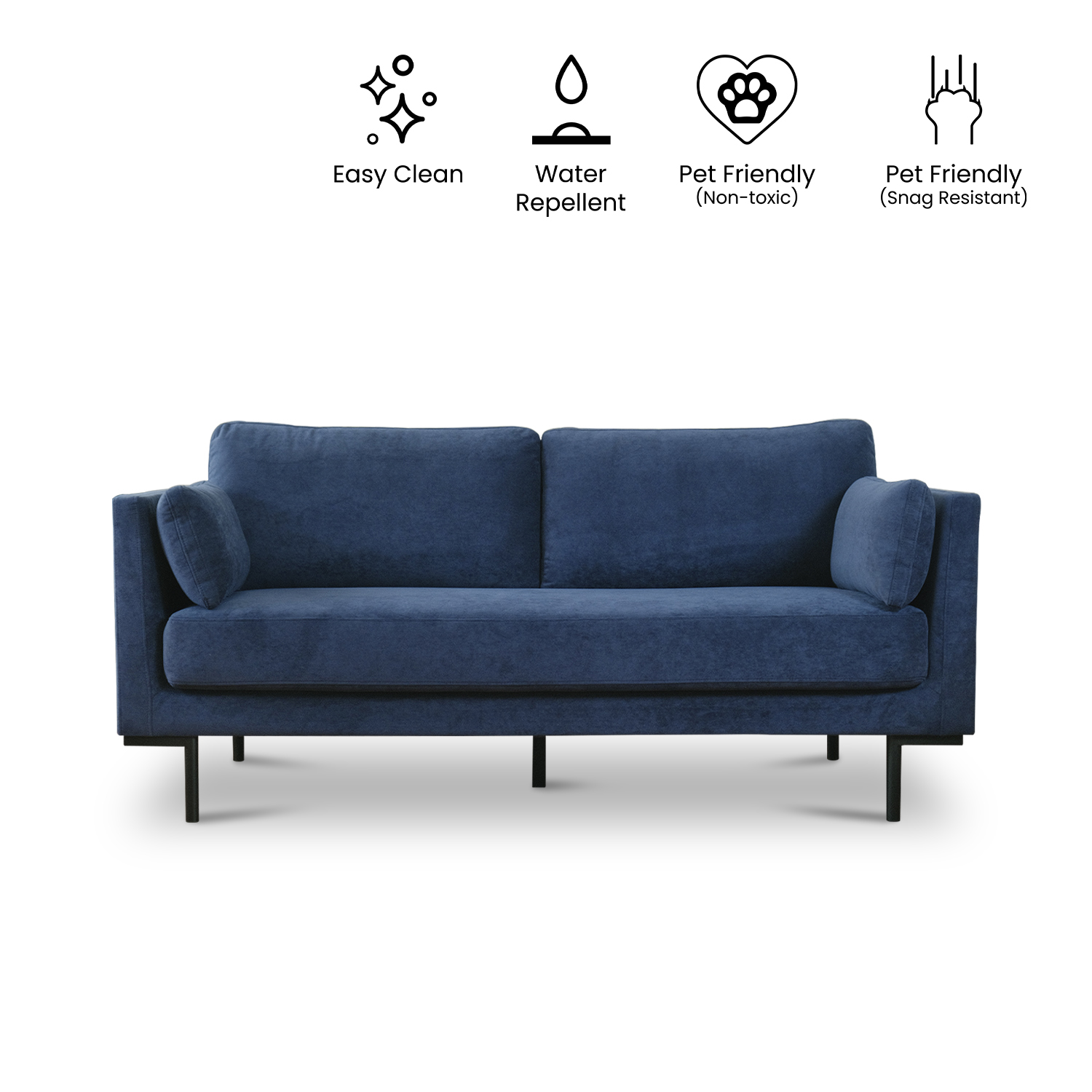 Loft Midnight Blue 3 Seater Sofa