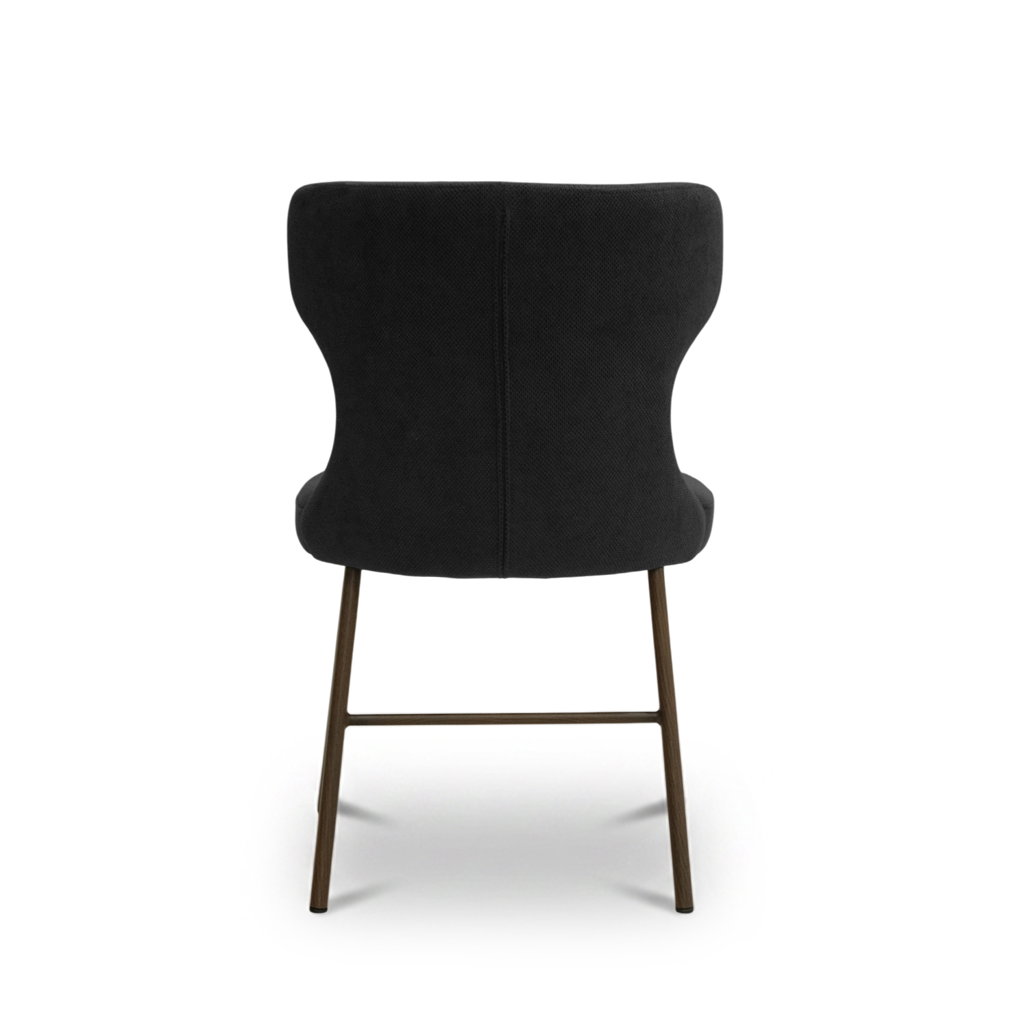 Stellar Walnut Dining Chair Coal Grey