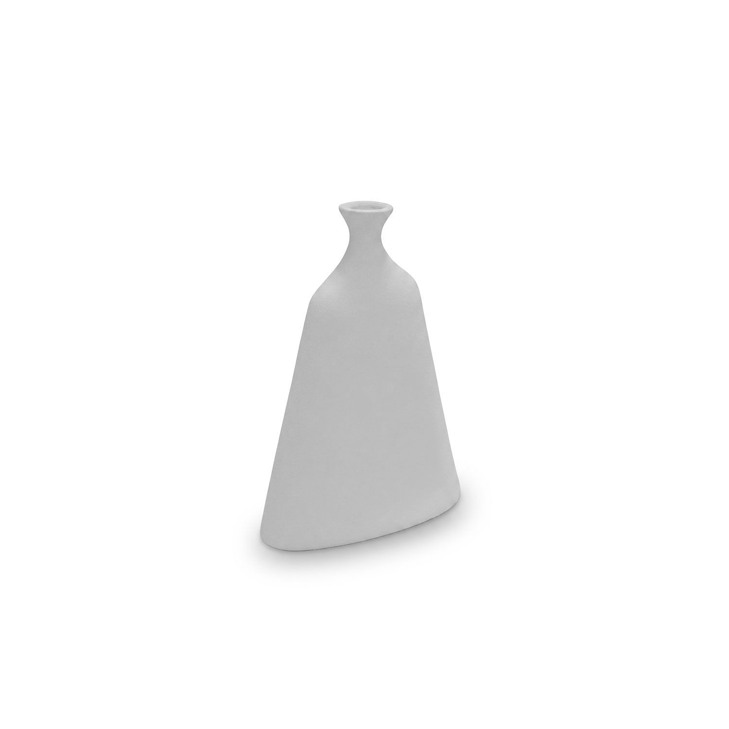 Sahara Textured White Beaker Terracotta Vase