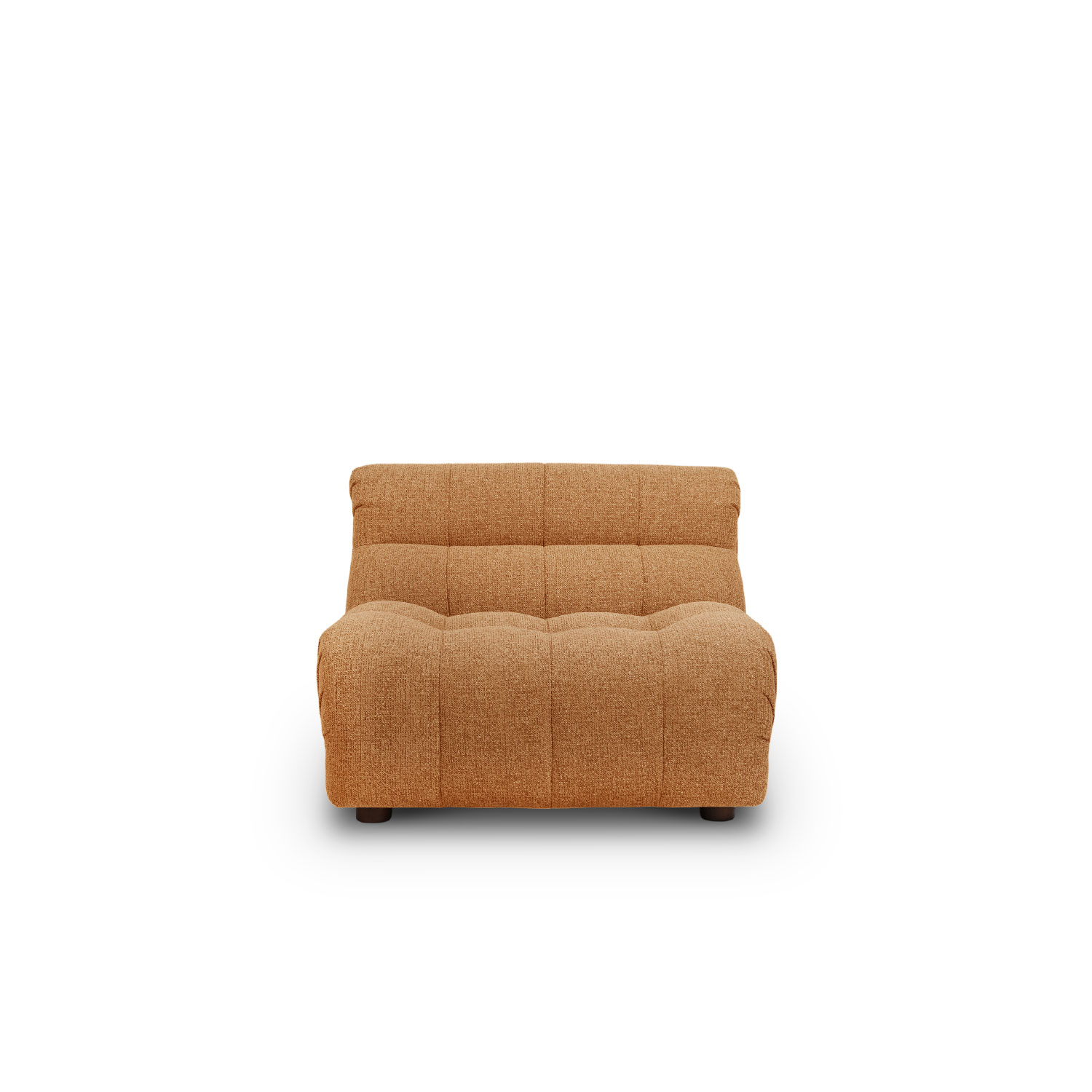 Sylvia Copper Brown 1 Seater Sofa