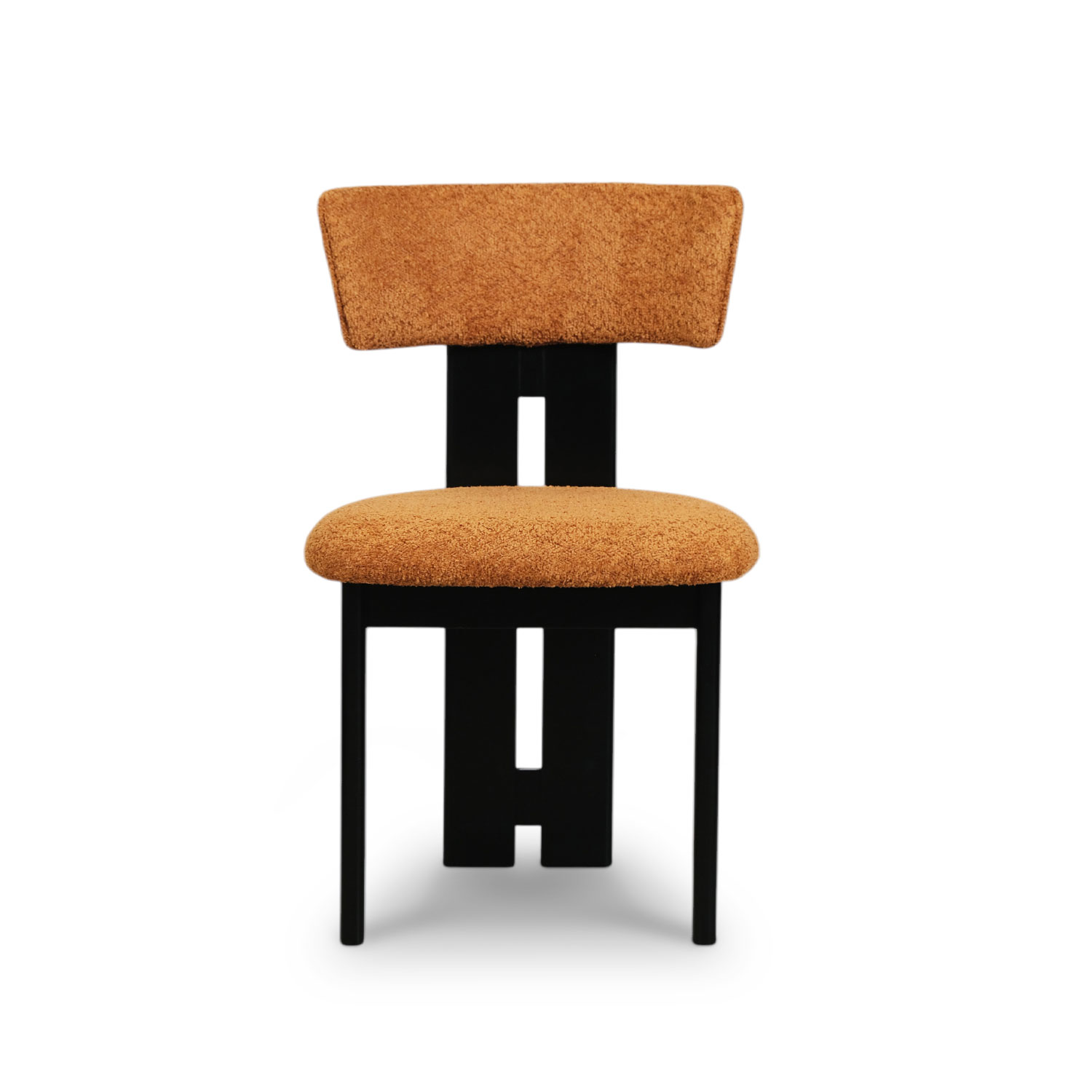Monte Ebony Dining Chair - Caramel