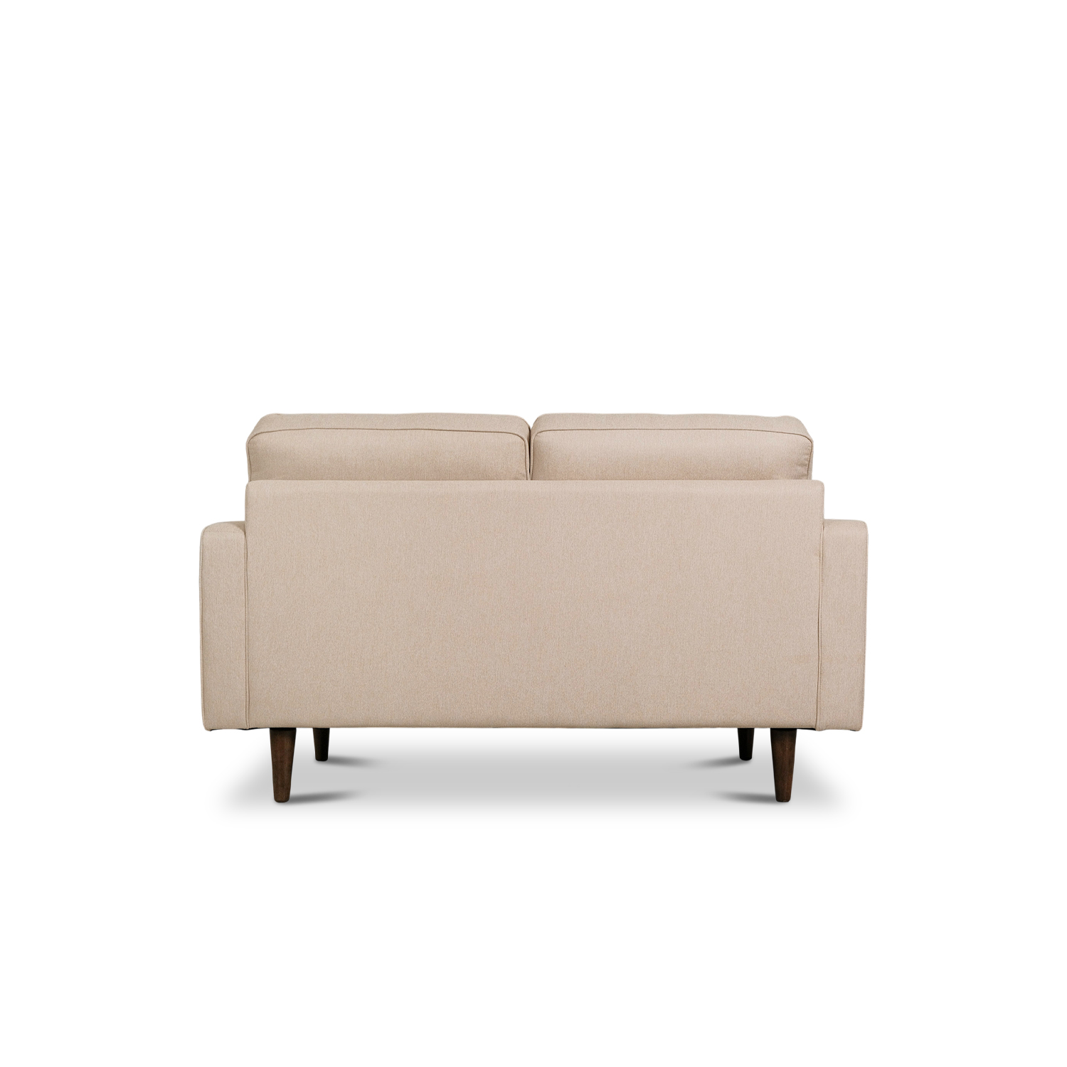 Jane Light Beige Mid-Century 2 Seater Sofa