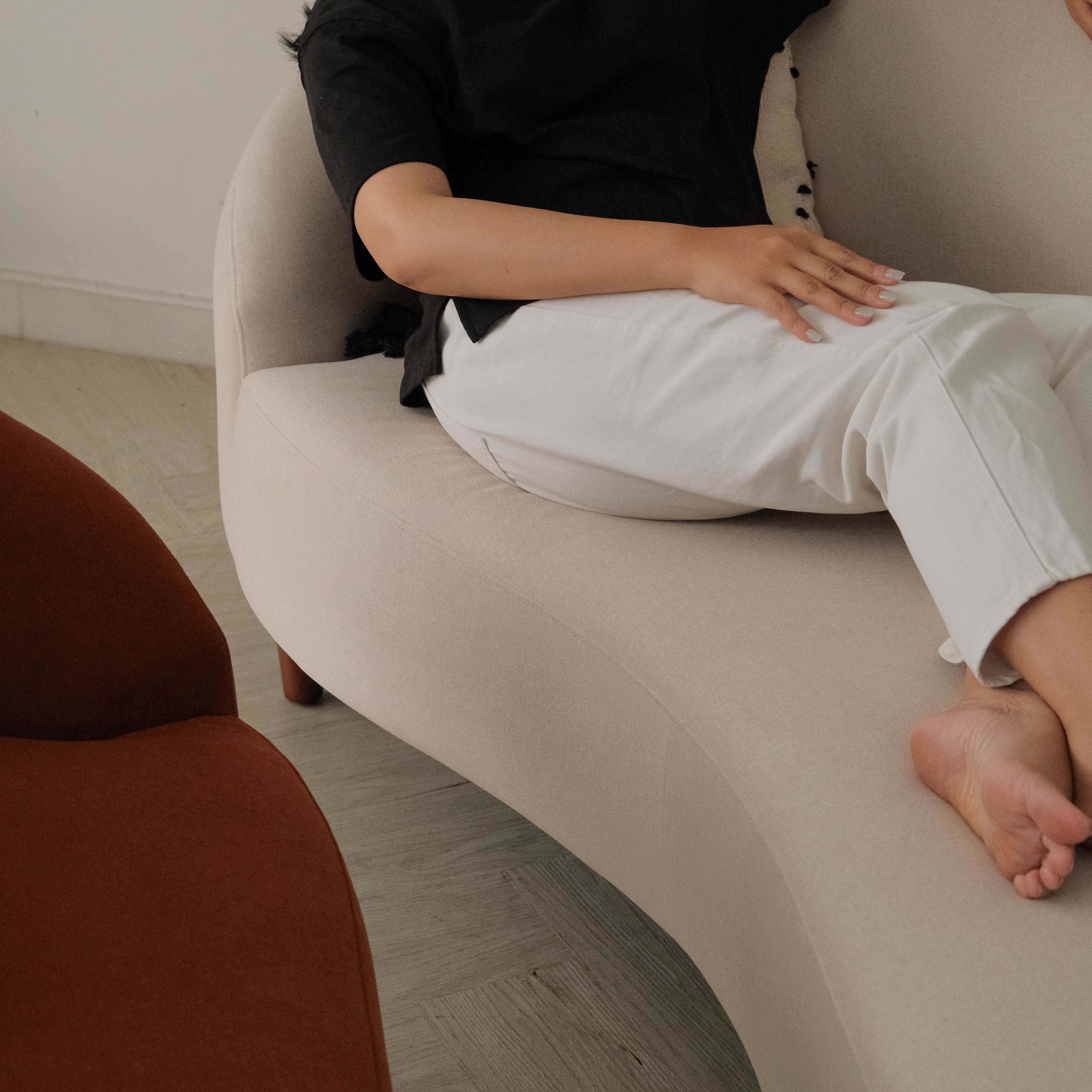 Desirée Creme 3 Seater Sofa