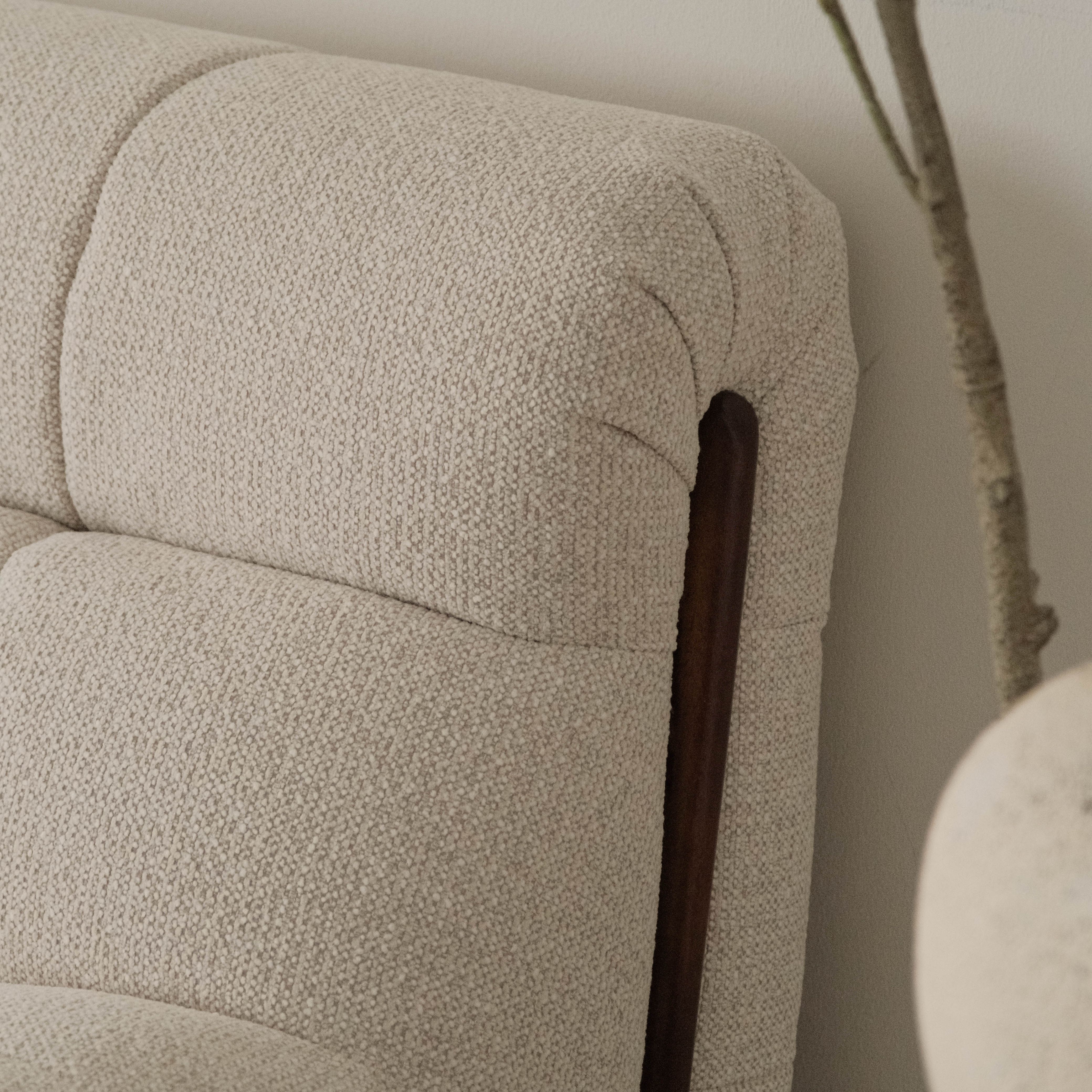 Sylvia Light Grey 3 Seater Sofa