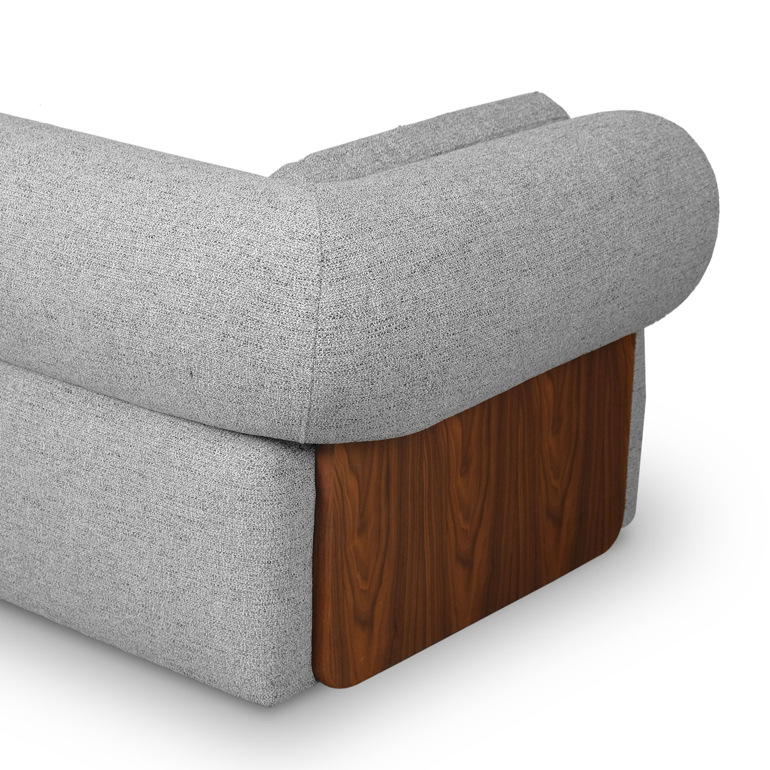 Alessia Stone Grey 3 Seater Sofa