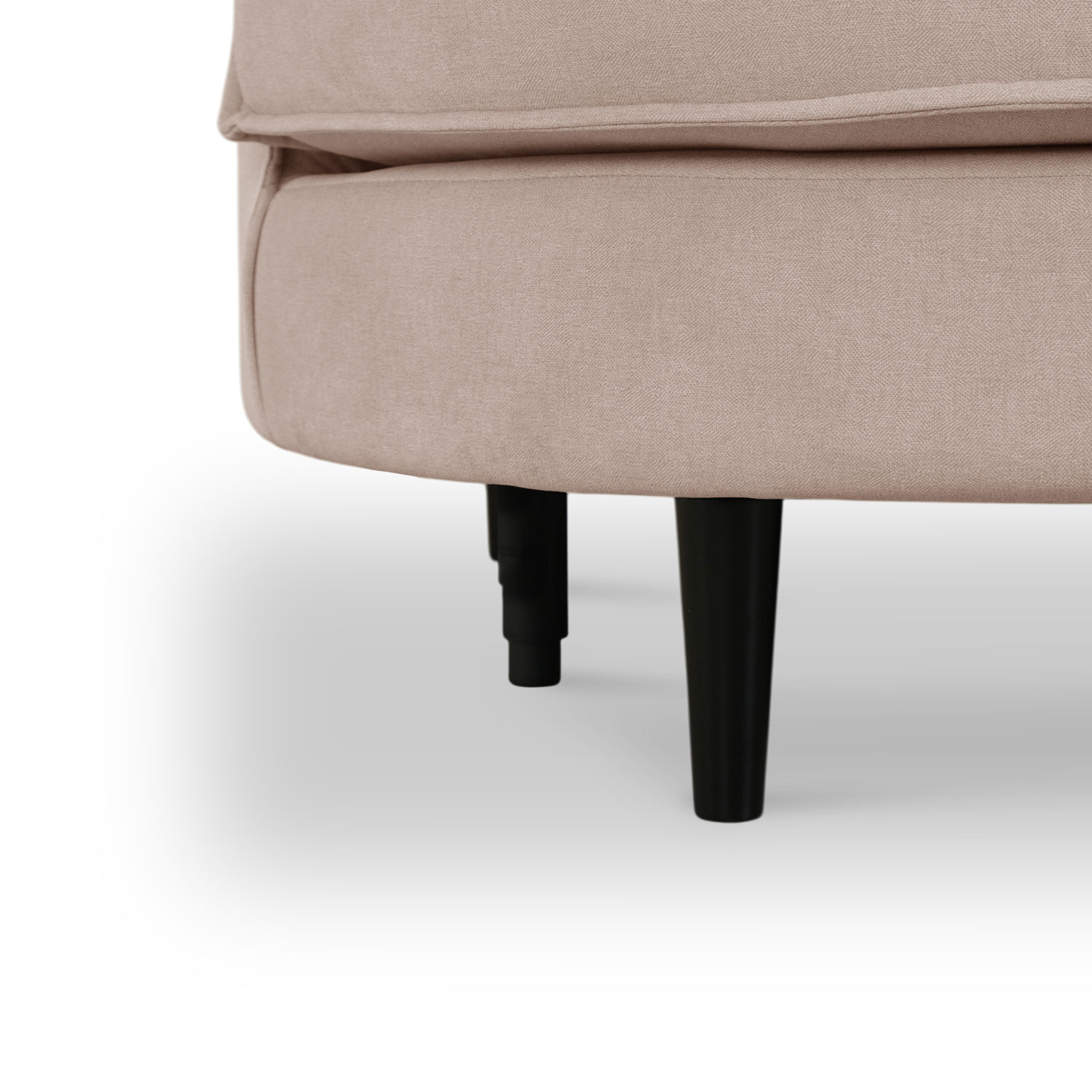 Sabrina Sand Beige Curve Chaise Right Sectional Sofa