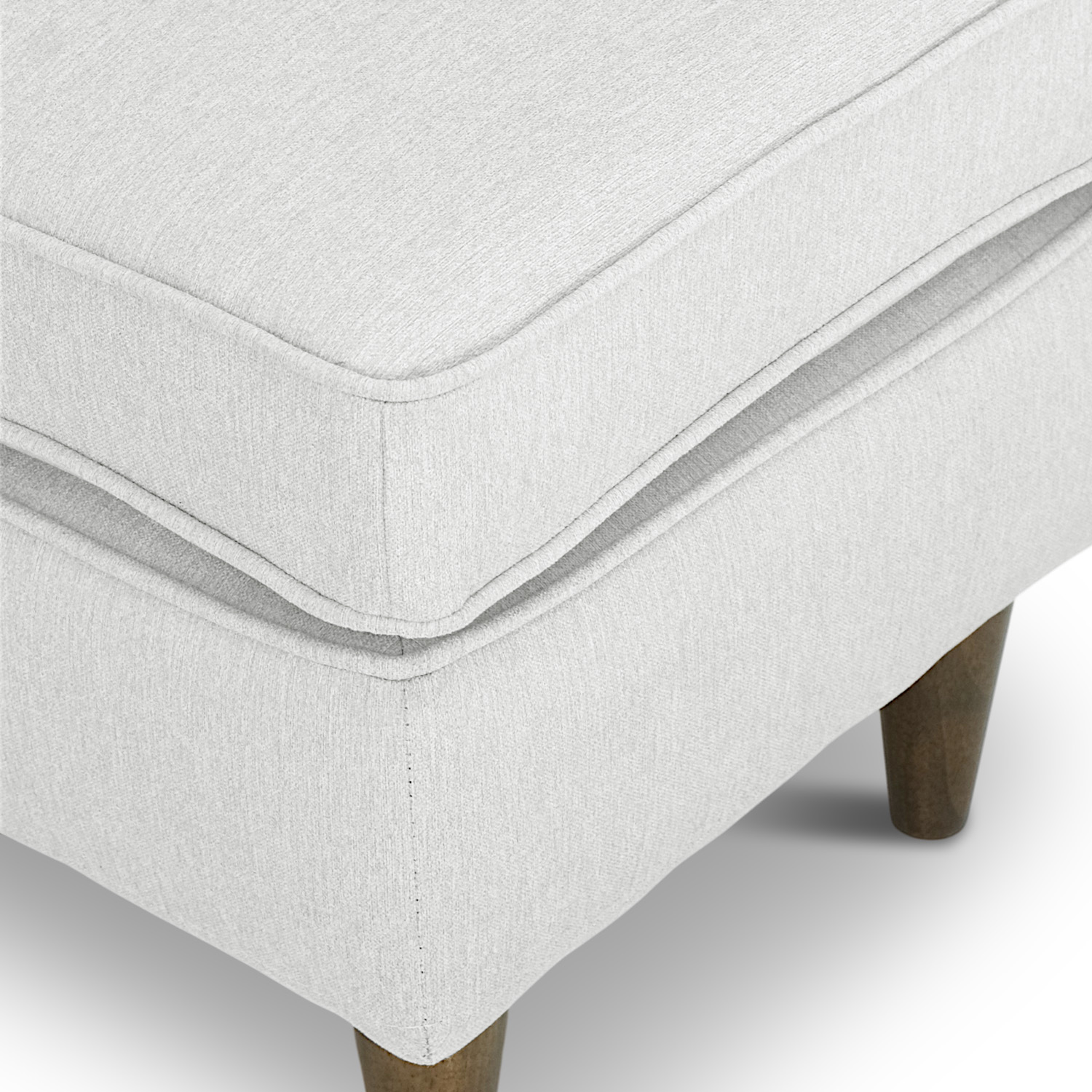 Flynn Light Grey Footstool