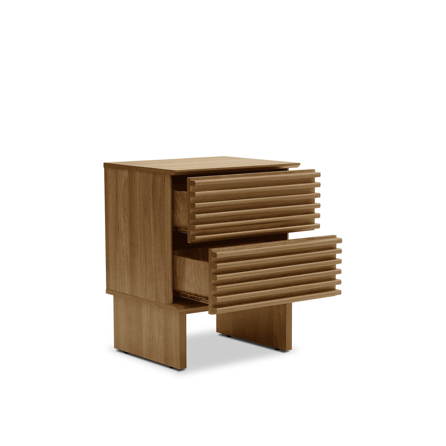 Linear Summer Oak Side Table