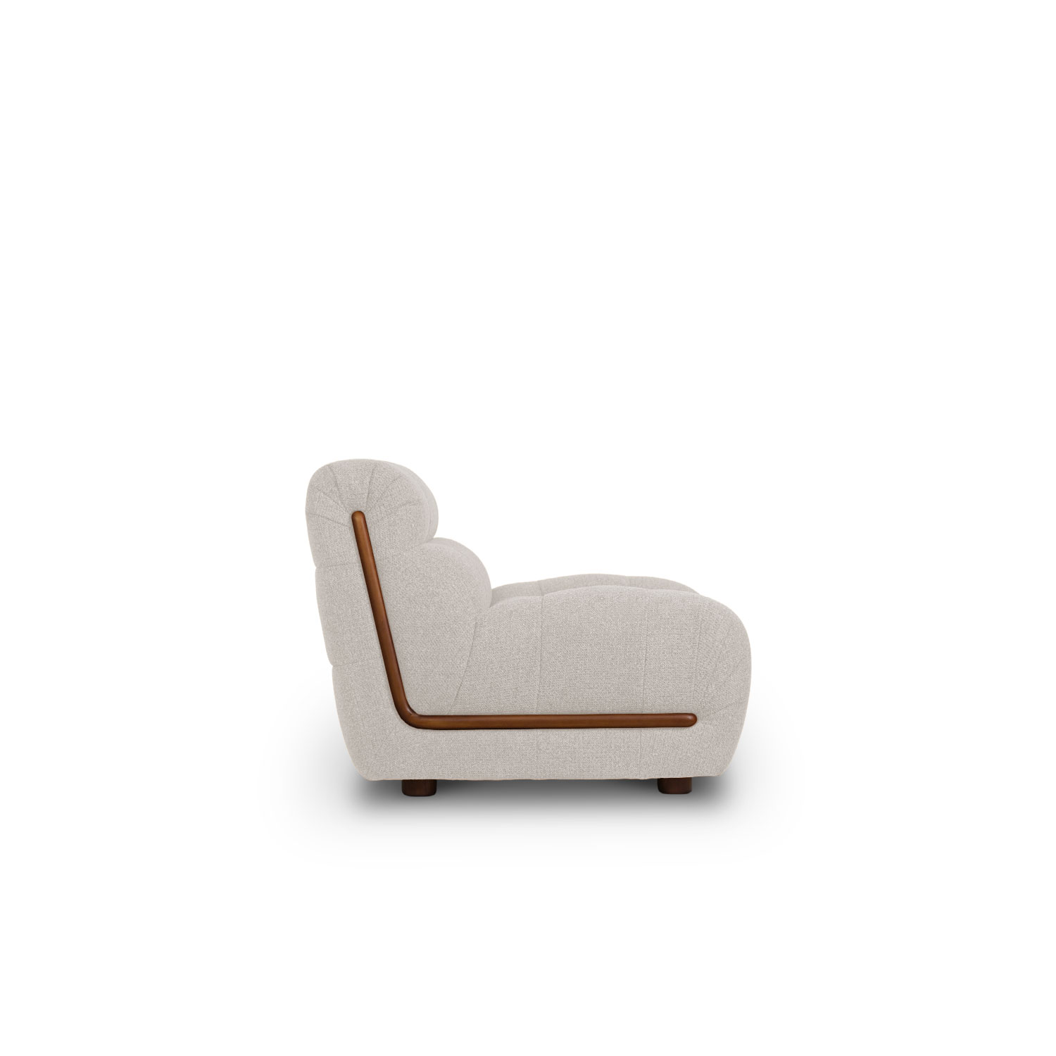 Sylvia Light Grey 1 Seater Sofa