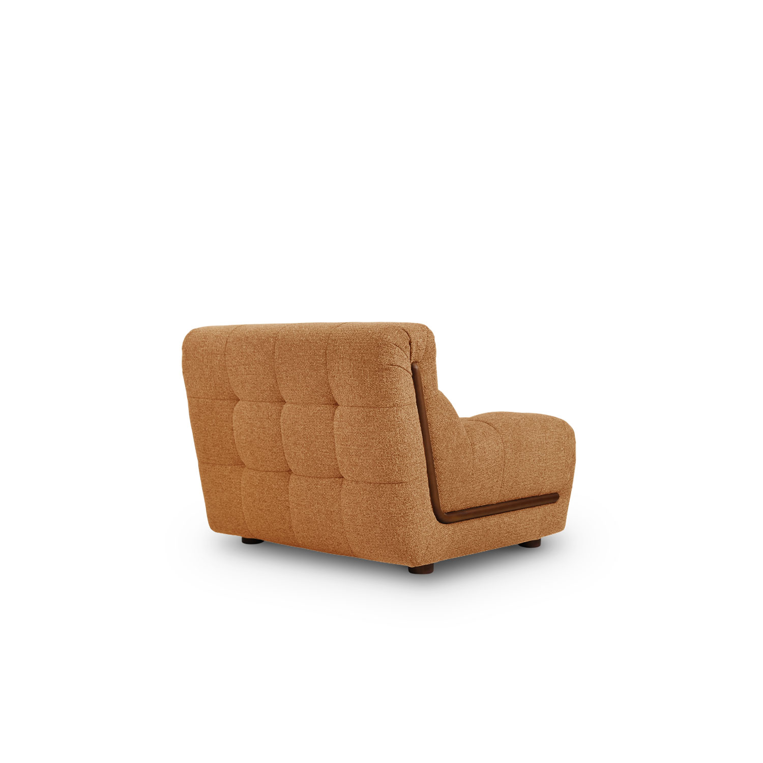 Sylvia Copper Brown 1 Seater Sofa